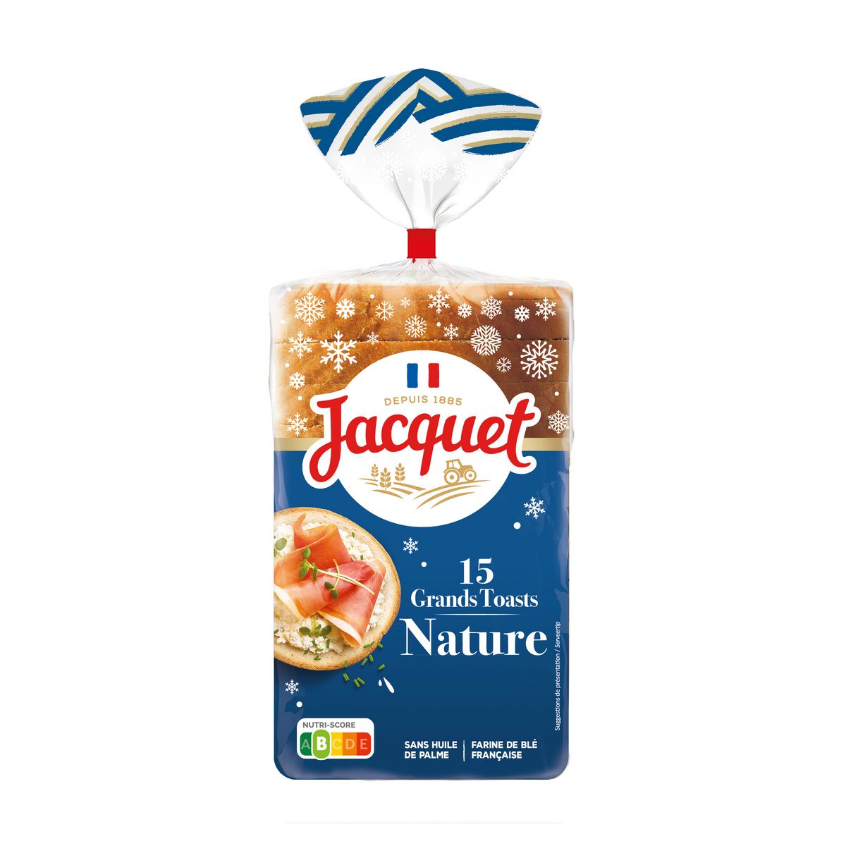 JACQUET Grands toasts nature 15 pièces 410g