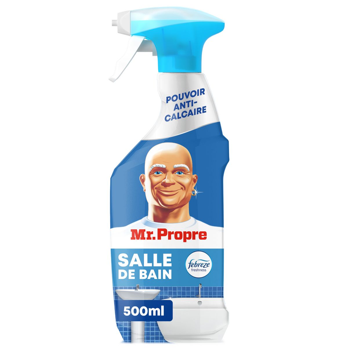 MR.PROPRE Spray nettoyant salle de bain anti-calcaire 500ml pas cher 