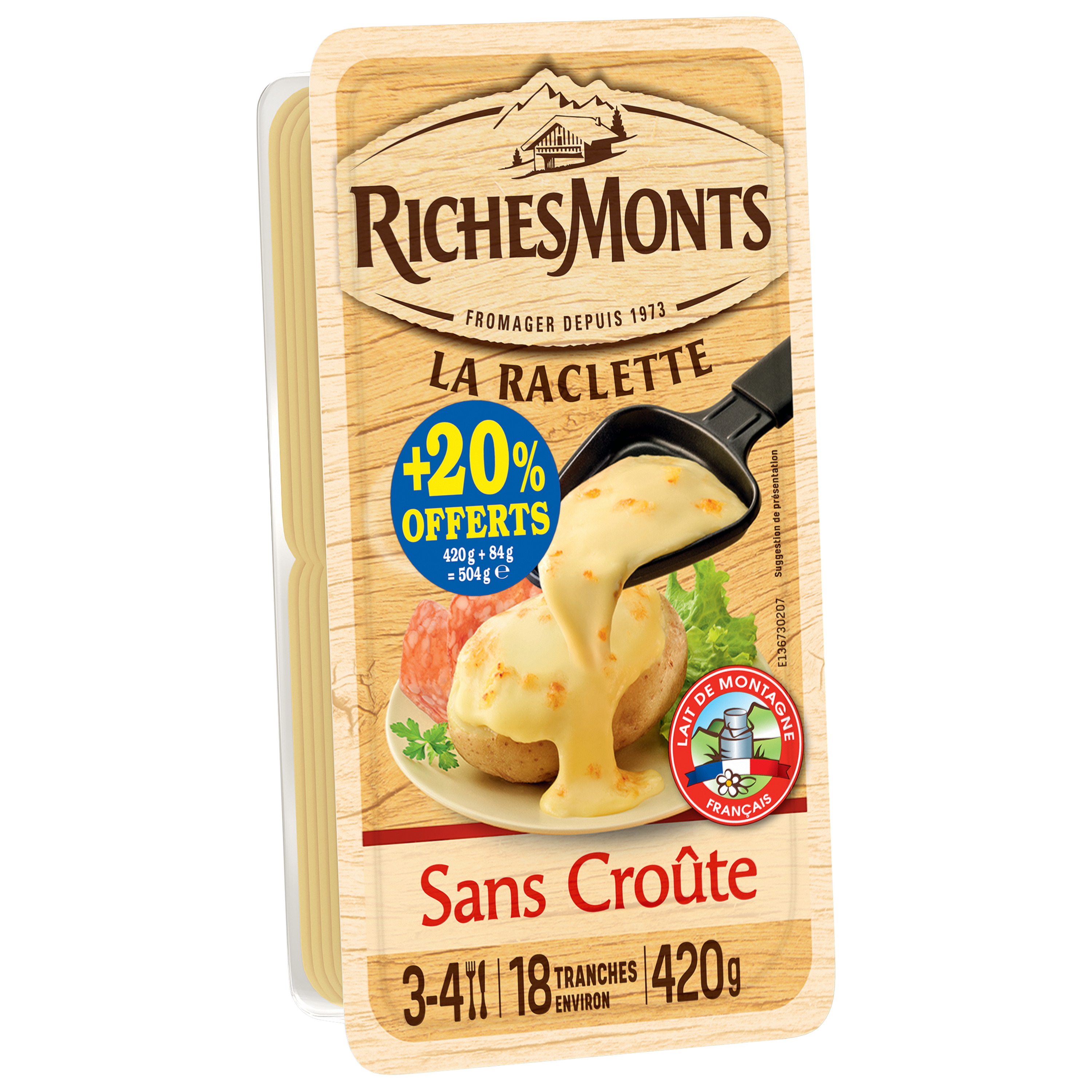 Fromage en Tranches à Raclette Fumée CARREFOUR