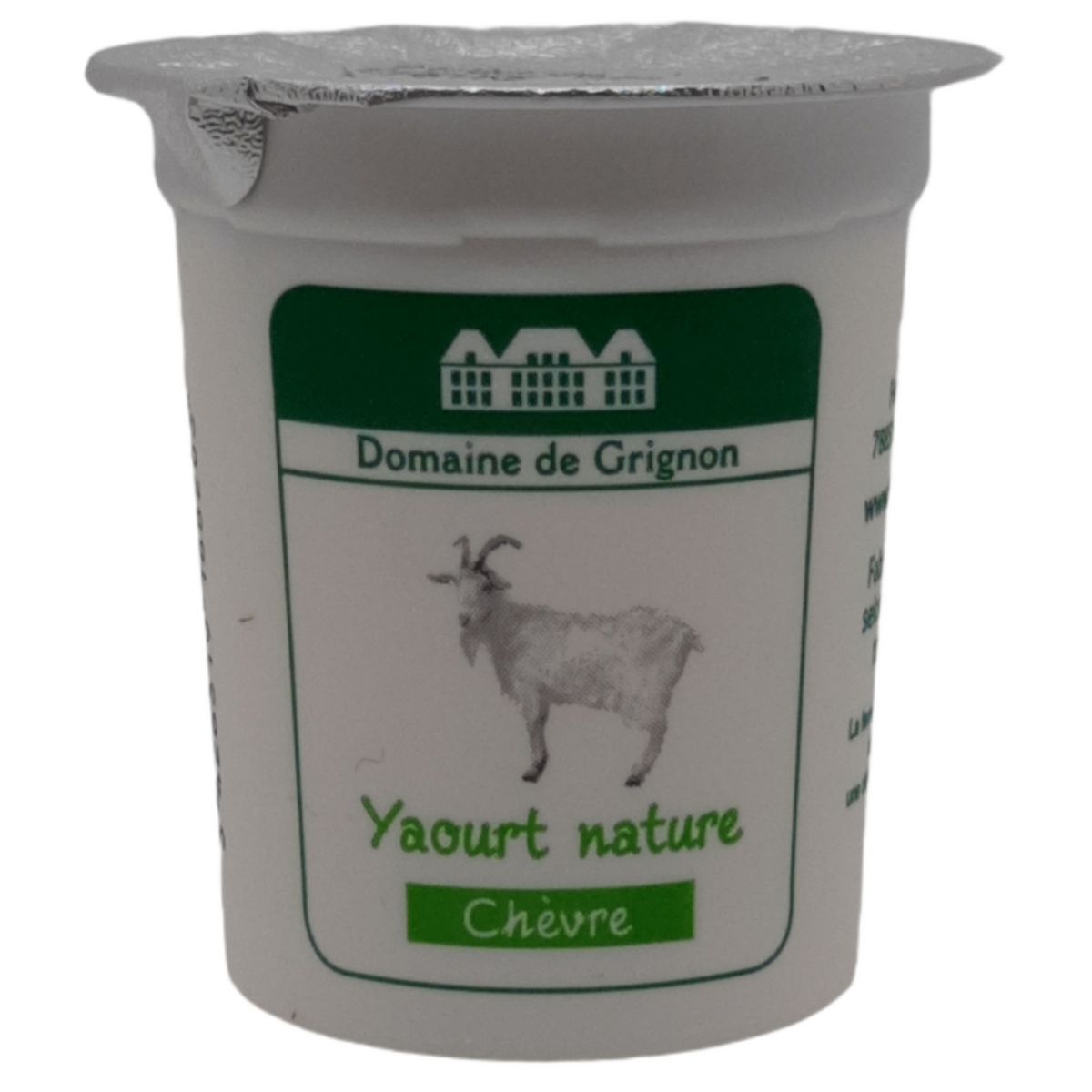 DOMAINE DE GRIGNON Yaourt nature au lait de chèvre entier 125g