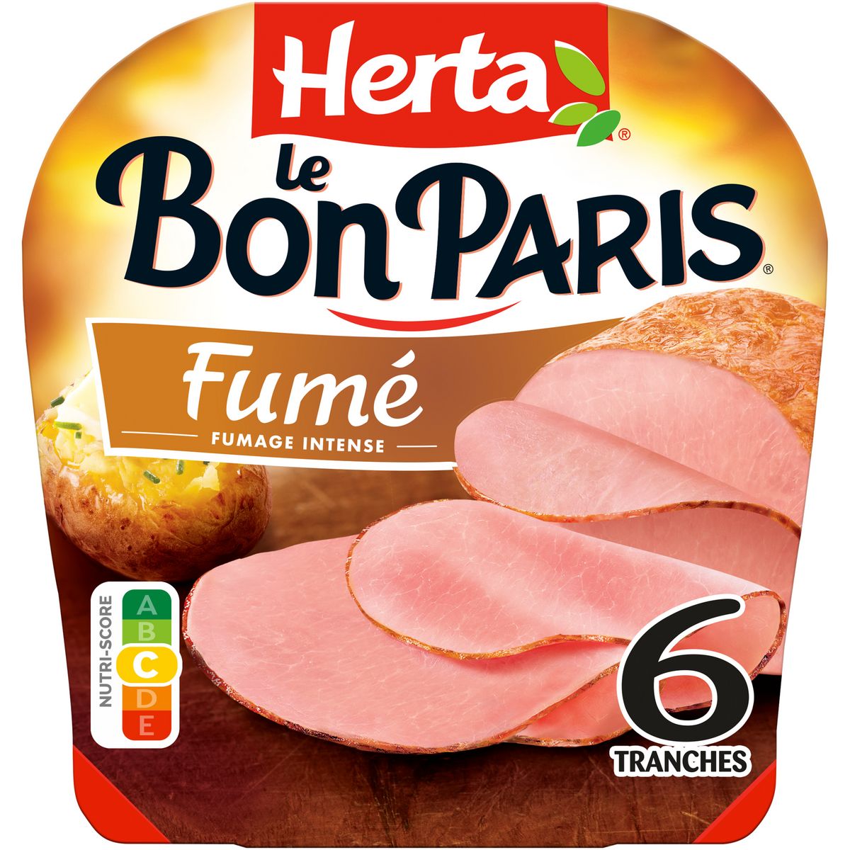 HERTA Le Bon Paris Jambon cuit fumé 6 tranches 210g