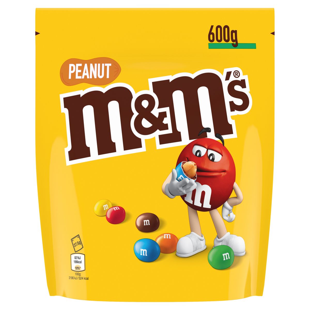 M&M'S Peanuts bonbons chocolatés à la cacahuète 600g