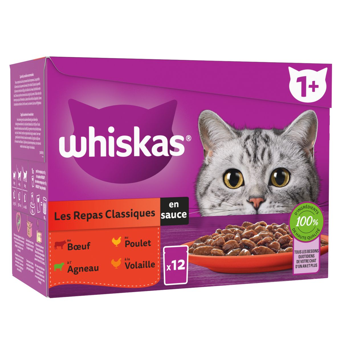 SHEBA Sachets repas les effilés pâtée volailles en sauce pour chat