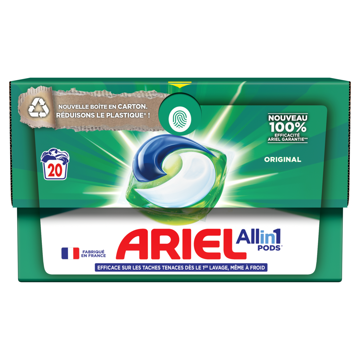 Lessive Capsule Tout-En-1 Ultra ARIEL : les 50 doses de 1400g à