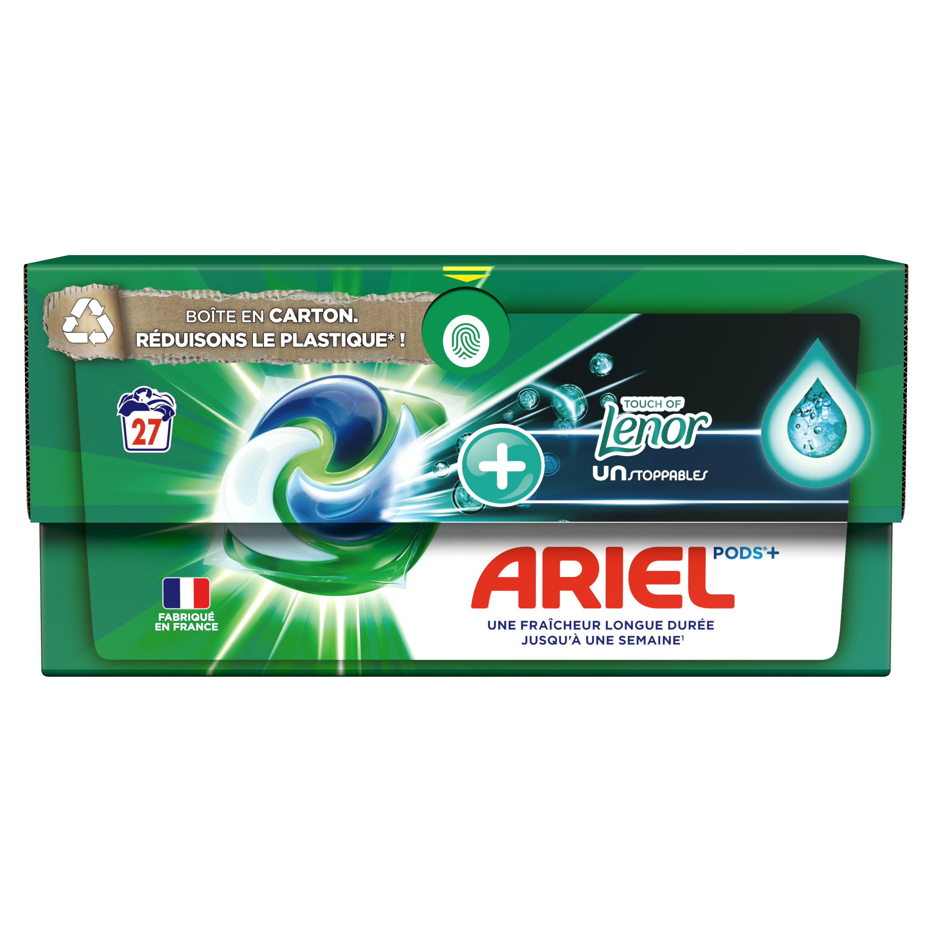 Ariel Pods+ - Lessive Liq Caps - +Unst Touche de Lenor Couleur