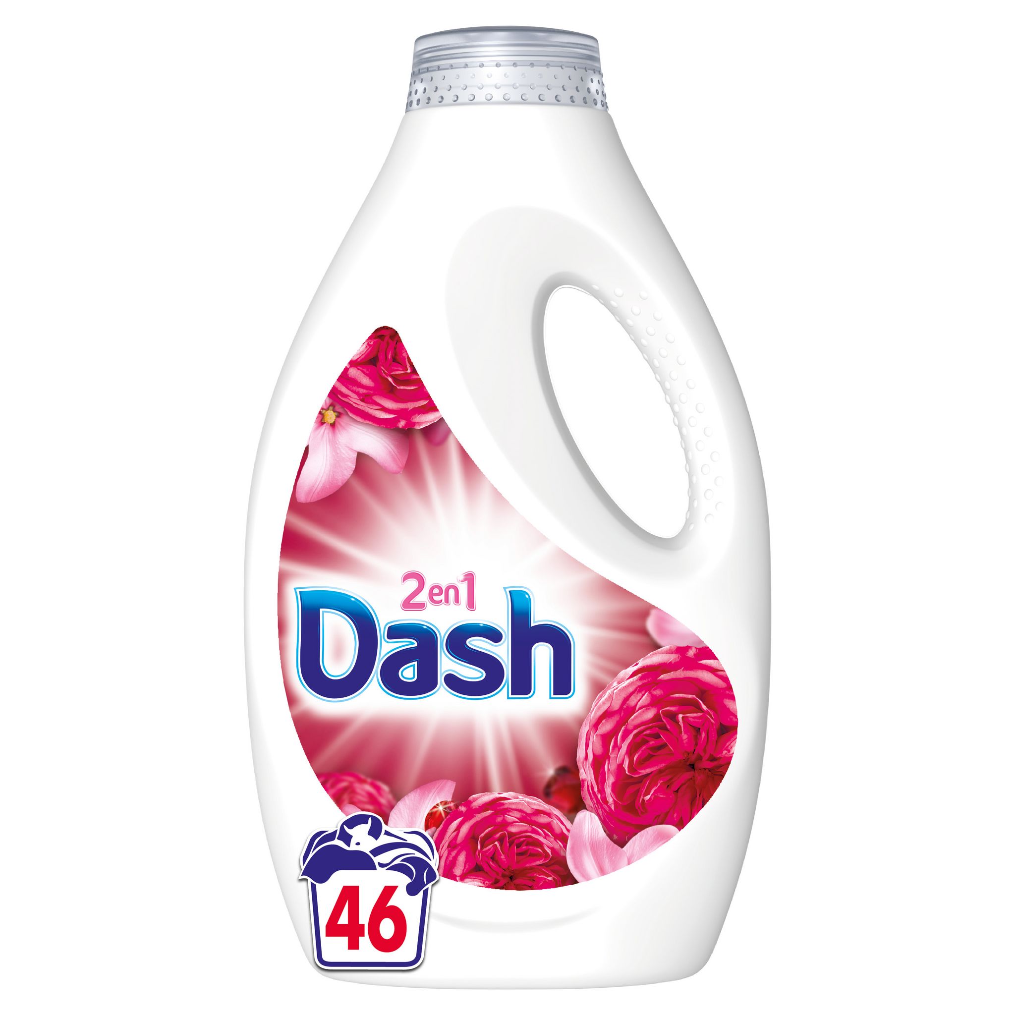 Dash 2en1 Lessive Liquide Peaux Sensibles 46 Lavages, Pour Peaux Sensibles,  2.3l : : Epicerie