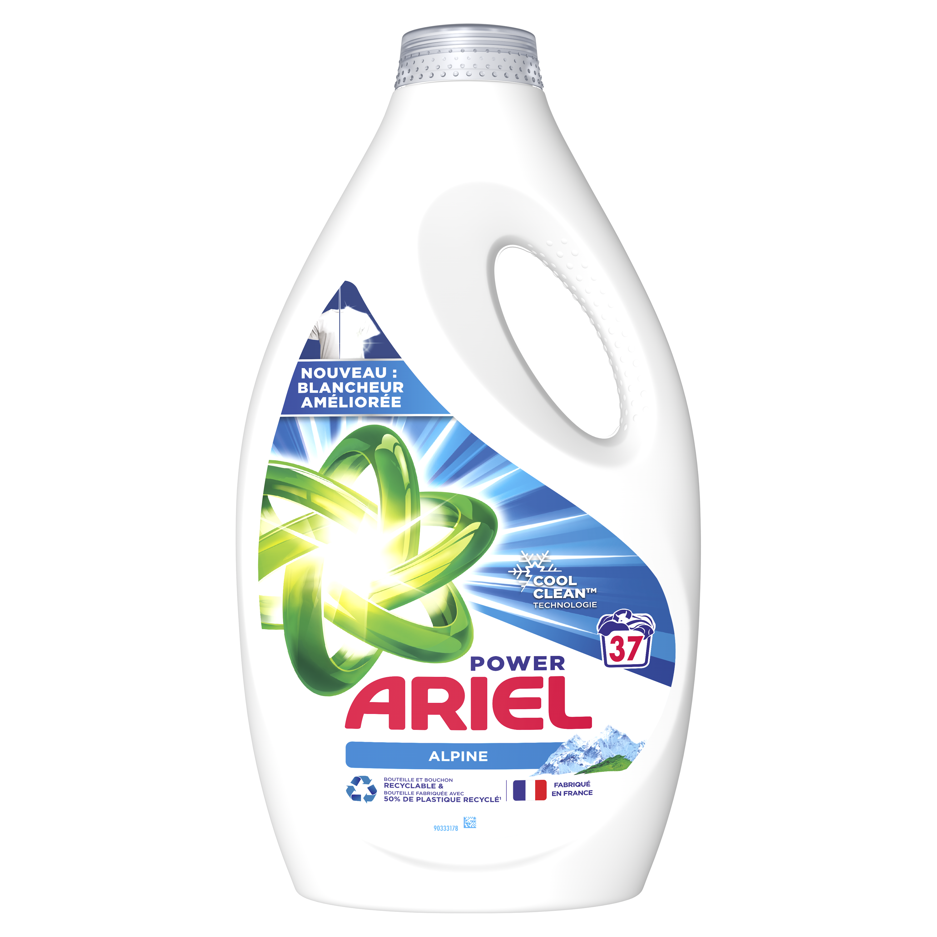 ARIEL Ariel Lessive liquide compact original 45 lavages 2,475l 45 lavages  2,475l pas cher 