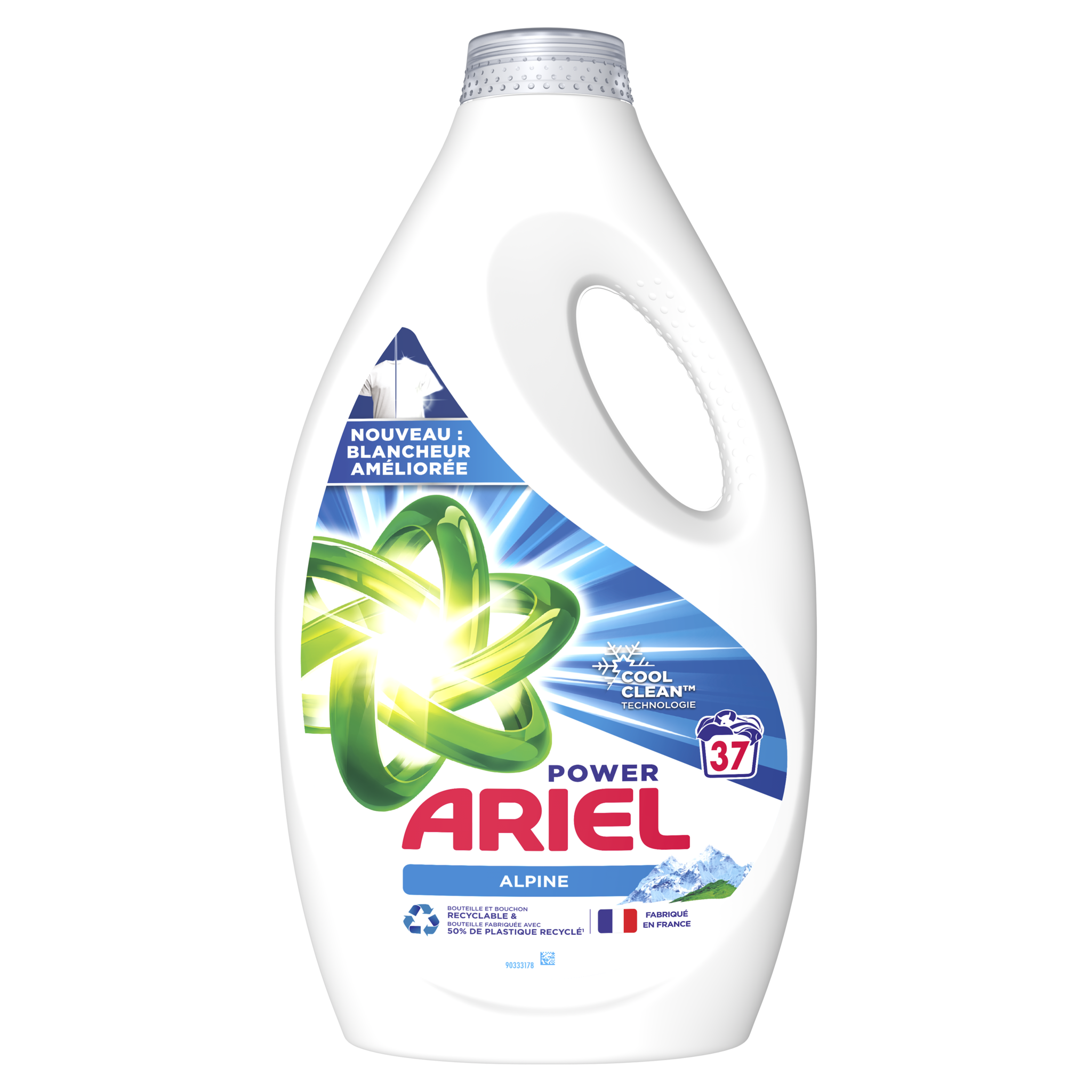 ARIEL Ariel Lessive liquide compact original 45 lavages 2,475l 45