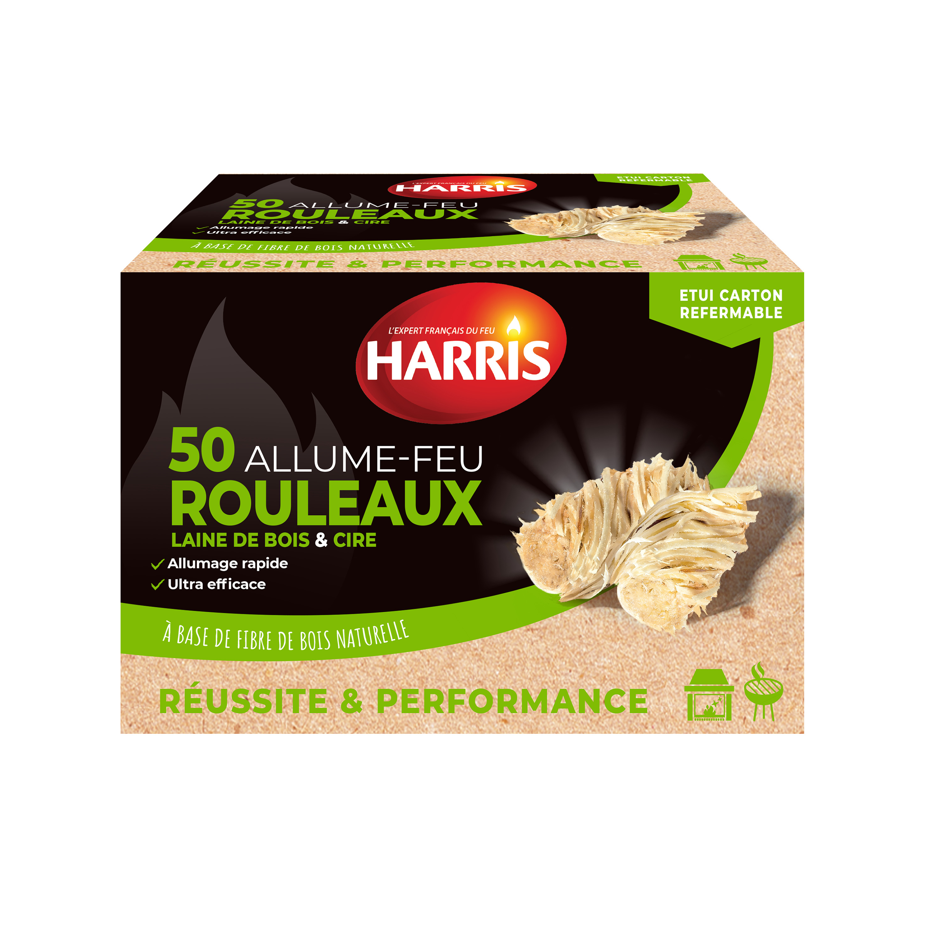 HARRIS Gel allume feu naturel 1l pas cher 