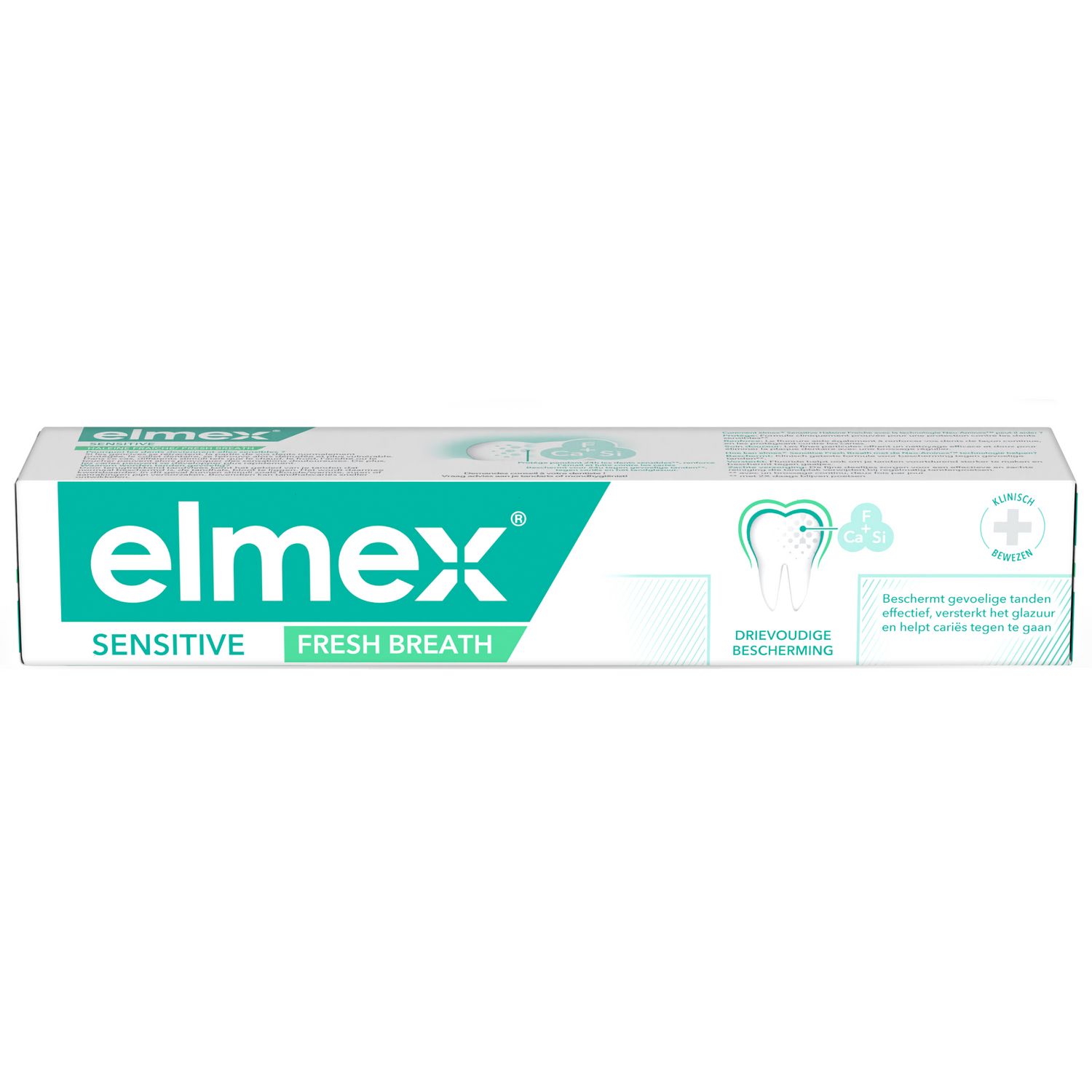 ELMEX Dentifrice sensitive haleine fraîche 2x75ml pas cher 