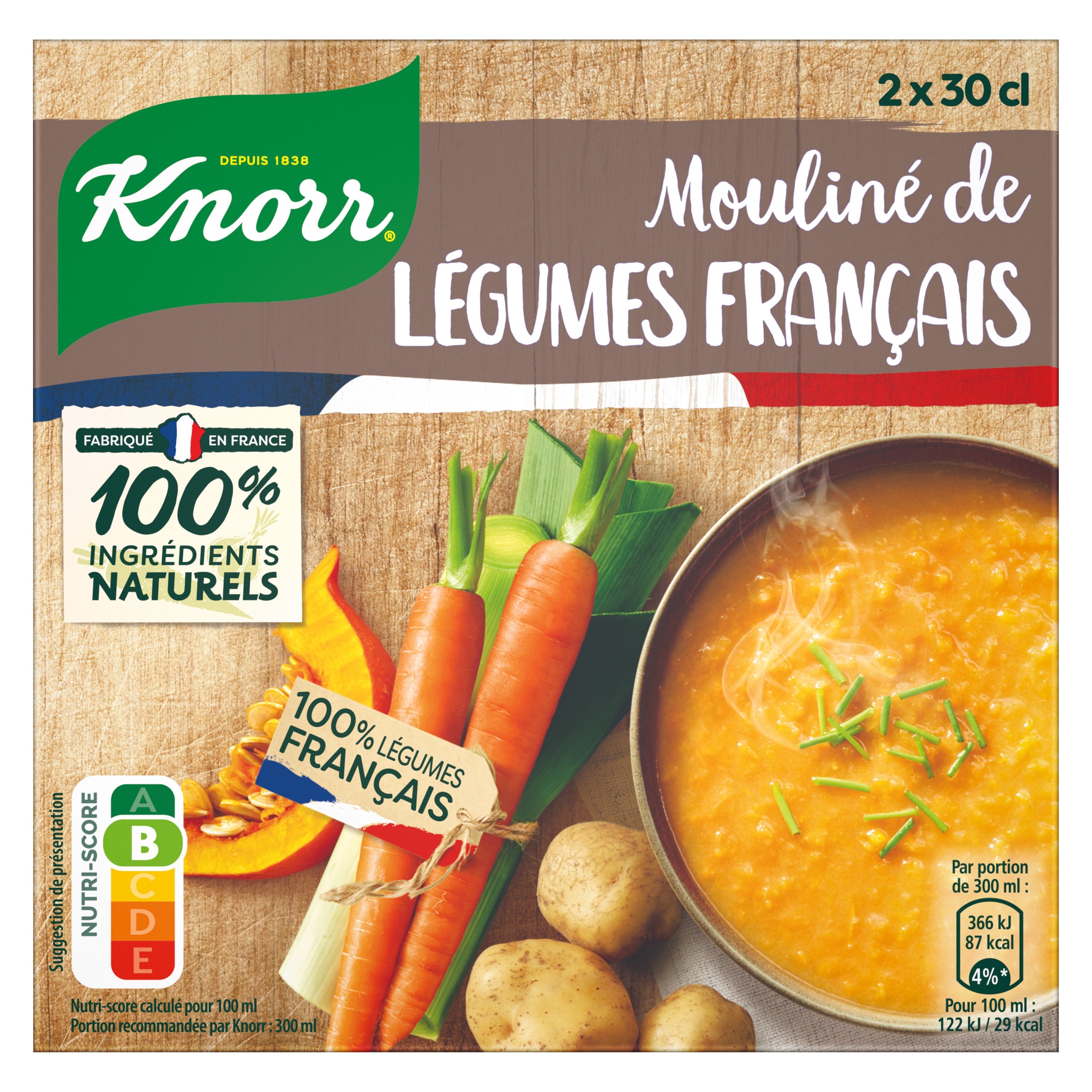 Soupe mouliné de légumes Knorr x2 - 30cl