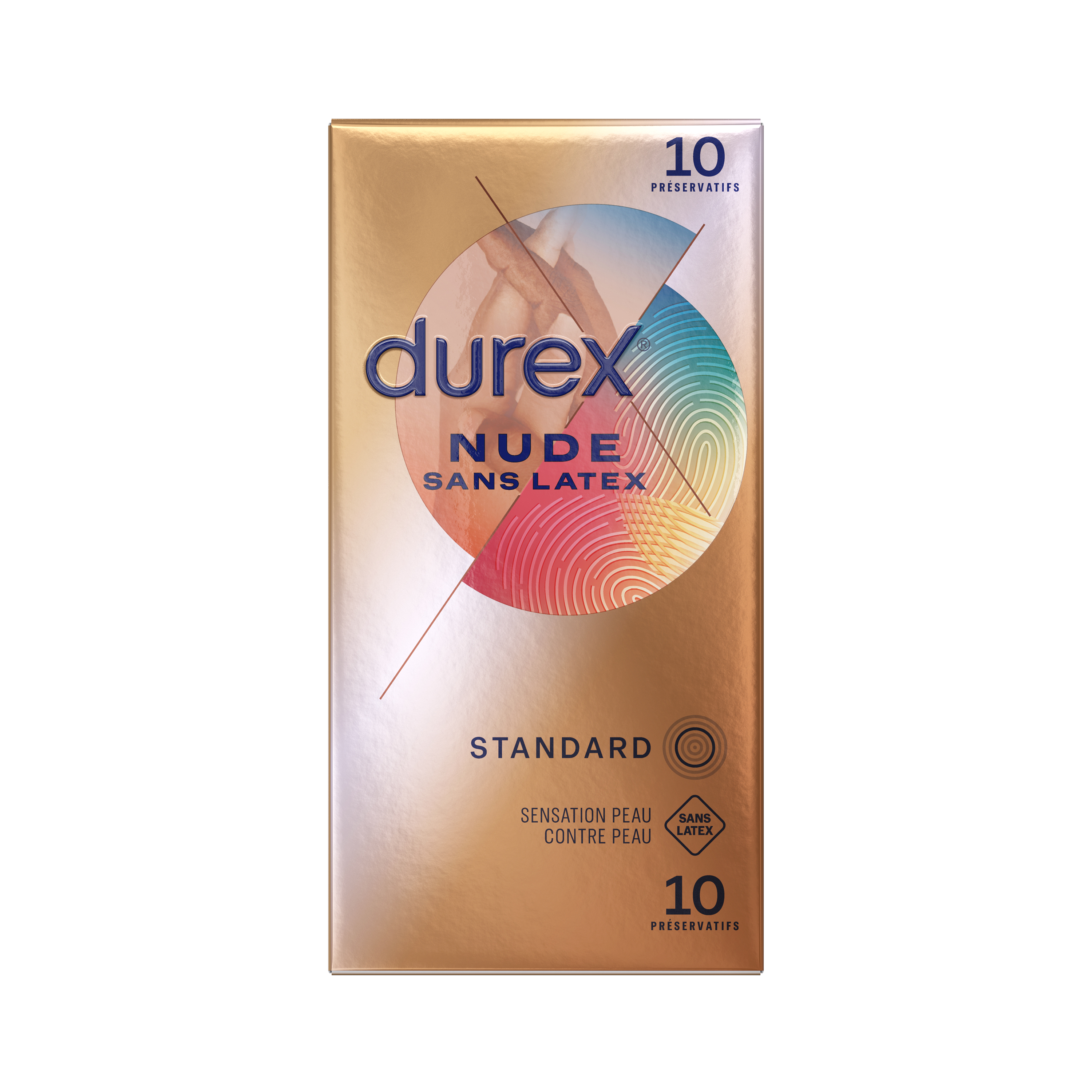 DUREX Nude Préservatif sans latex 10 préservatifs pas cher 