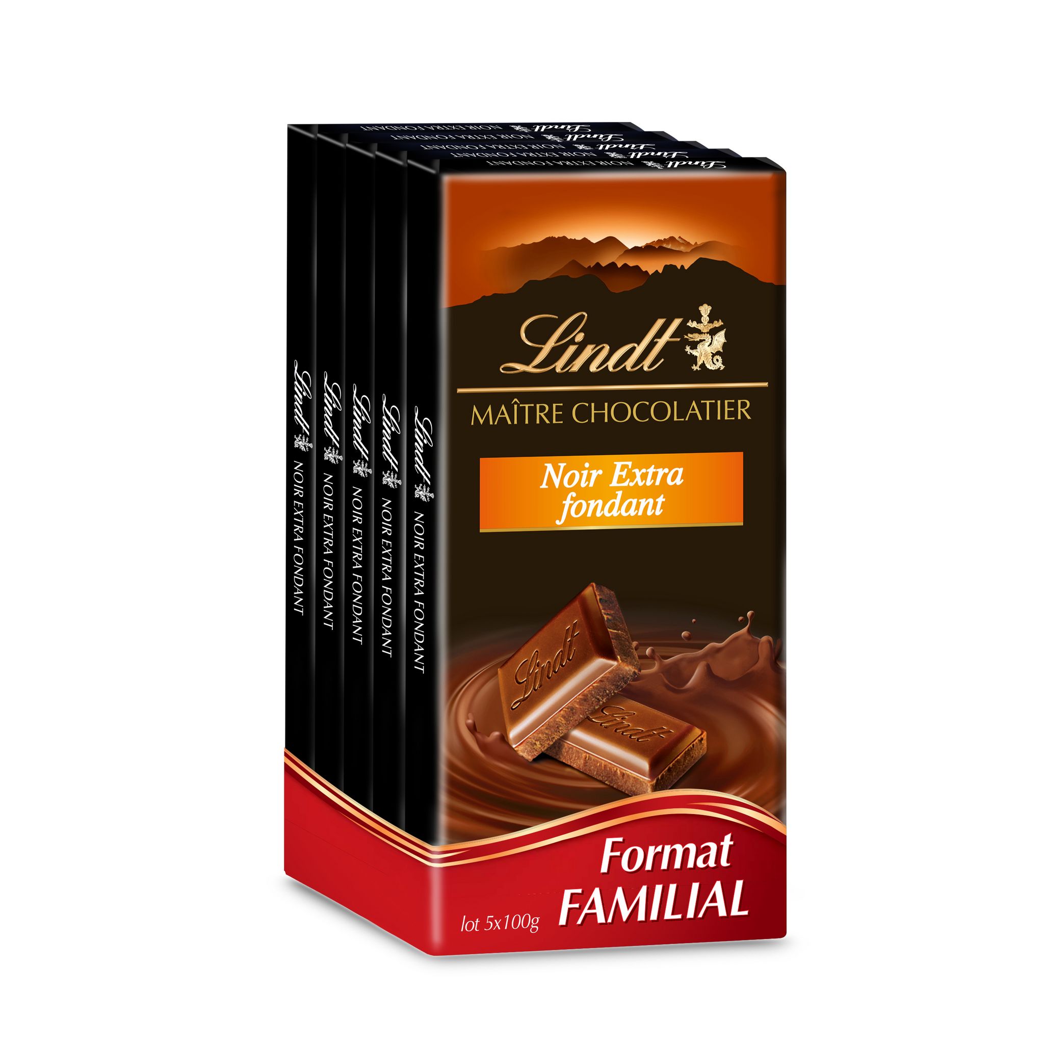 COTE D'OR Lot de 3 Tablettes de chocolat Familiale Noir Extra - 100 g