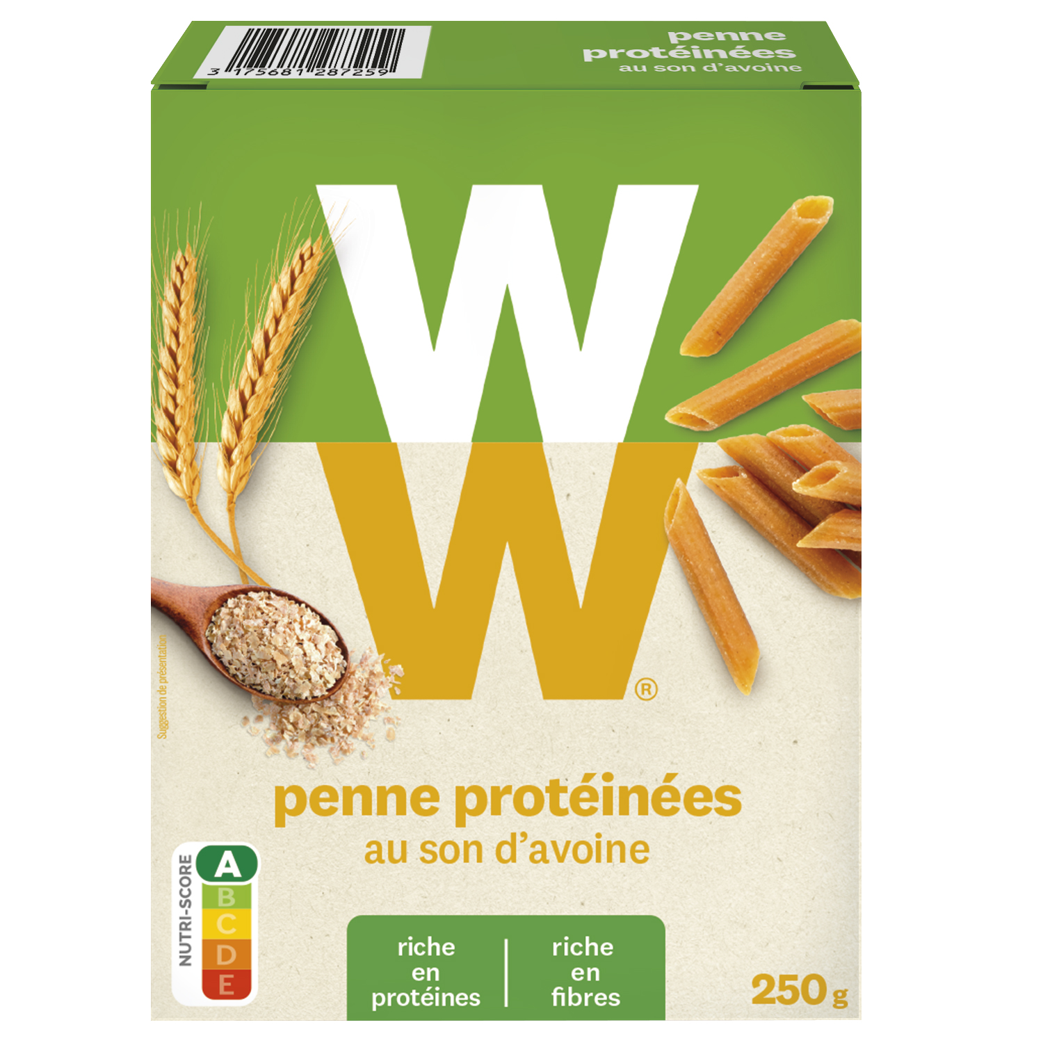 WW Penne protéinées au son d'avoine 250g pas cher 