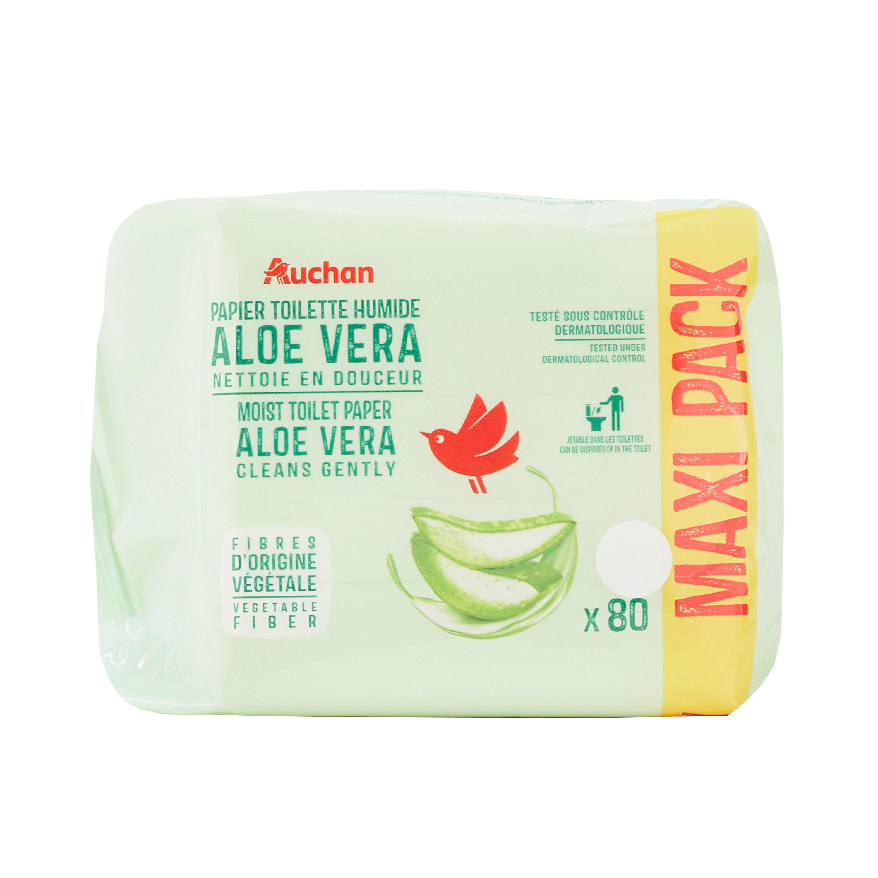 FESS'NETT Papier toilette humide blanc aloe vera 50 lingettes pas cher 