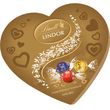 LINDT Lindor assortiment bouchées de chocolat fourrées boite cœur 200g