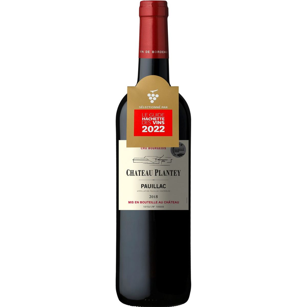 Vin rouge AOP Pauillac Château Plantey 75cl
