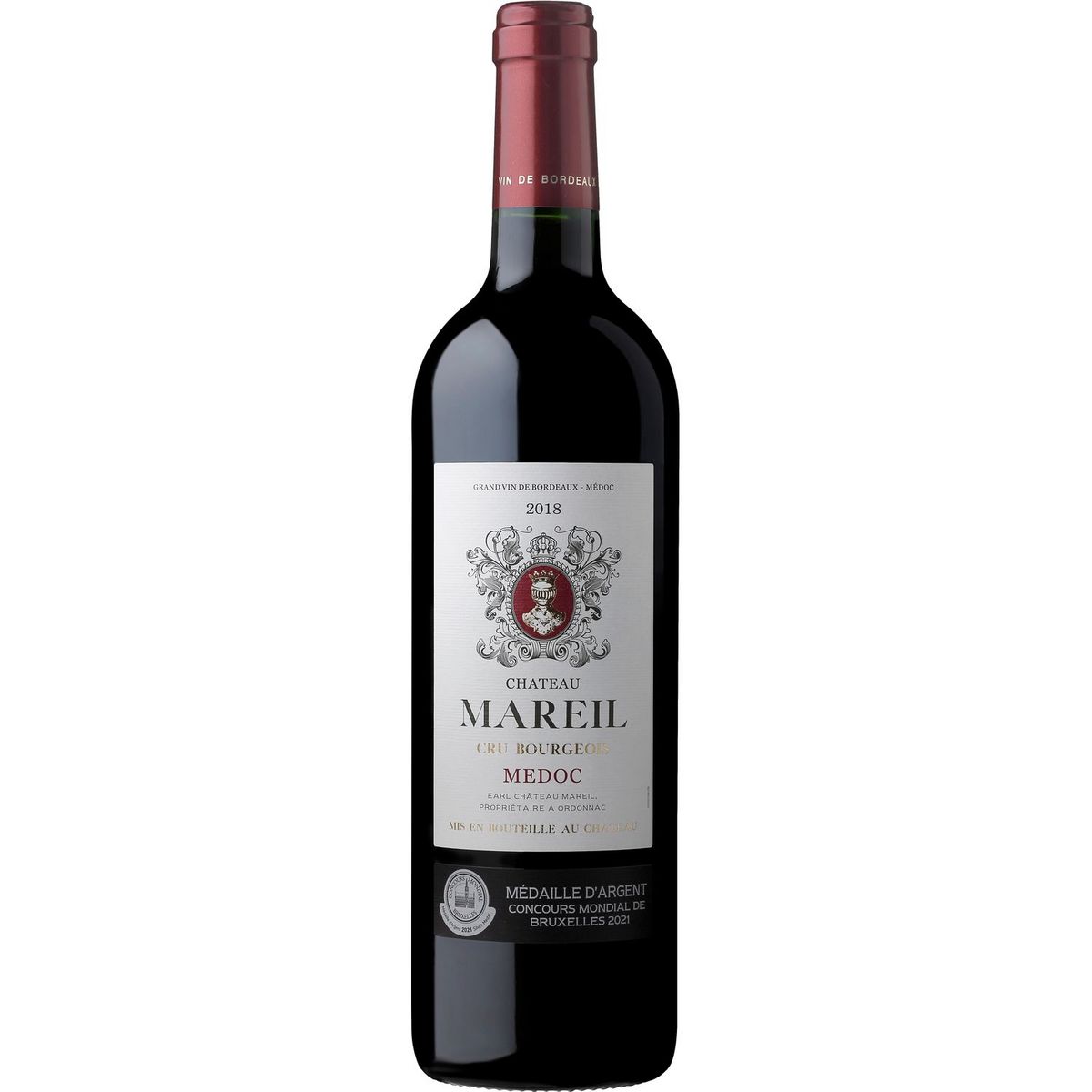 Vin rouge AOP Medoc Château Mareil 75cl