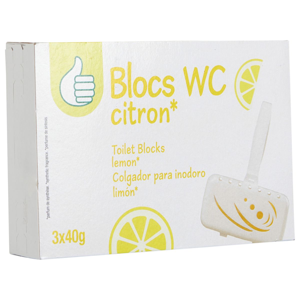 POUCE Blocs WC citron 3 blocs