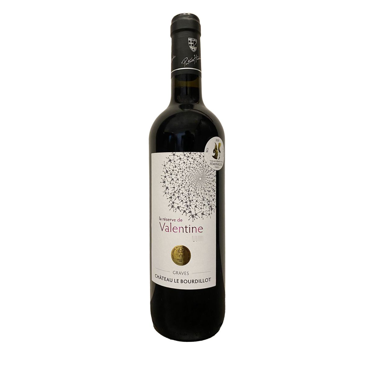 Vin rouge AOP Graves Réserve de Valentine Château le Bourdillot rouge 2018 75cl