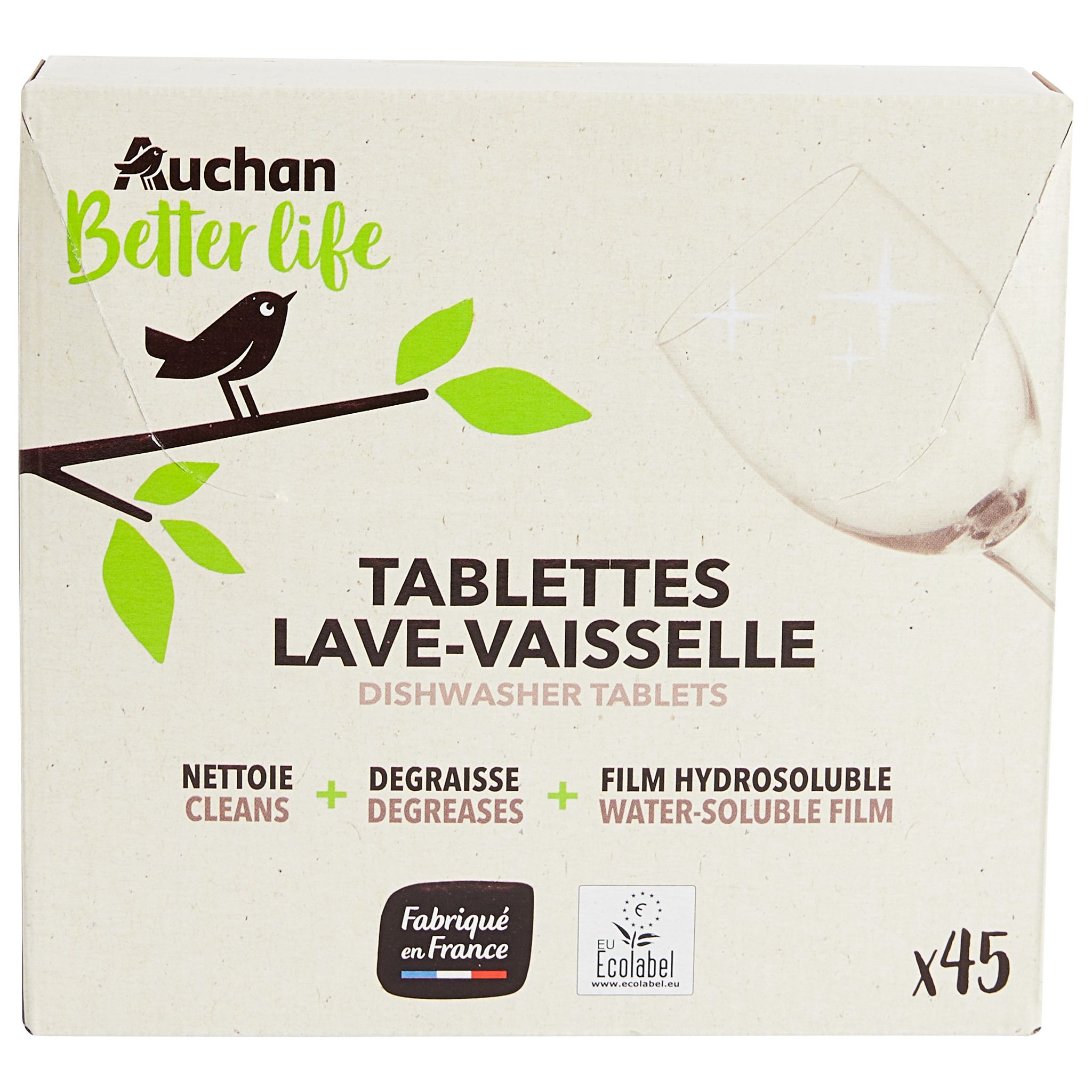 AUCHAN Désodorisant lave-vaisselle anti-odeur parfum agrumes 2x60 lavages  pas cher 