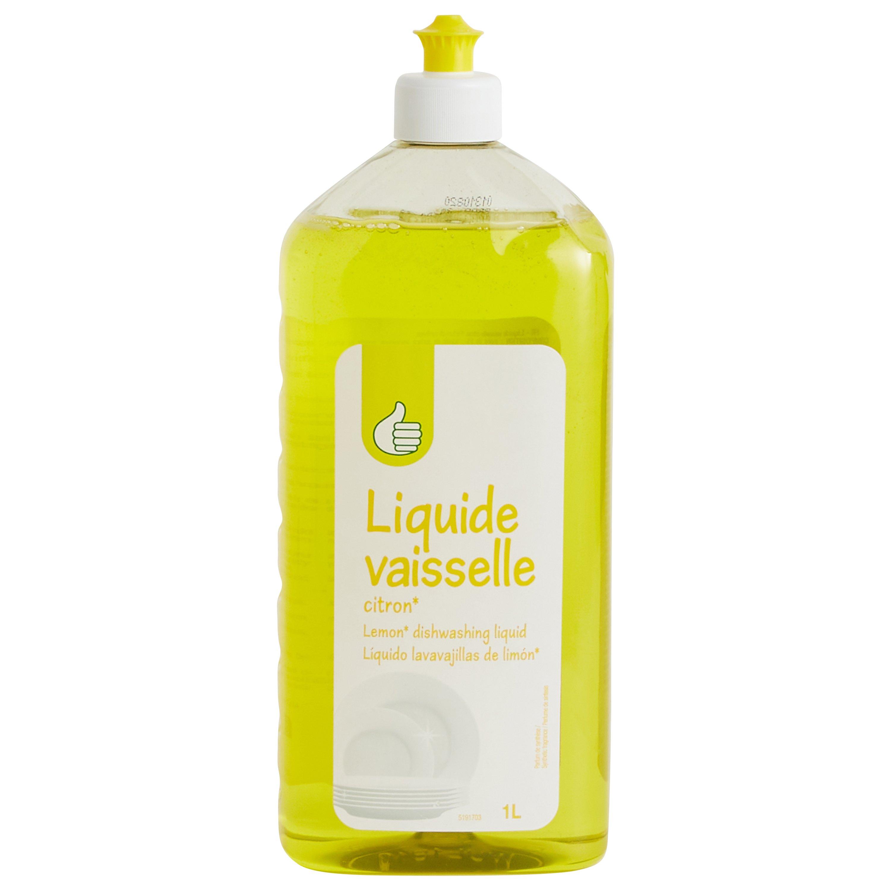 AUCHAN Liquide vaisselle super dégraissant au citron 1,5l pas cher 