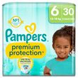 PAMPERS Premium protection couches taille 6 (+13kg) 30 couches