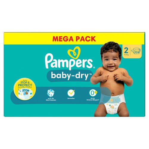 Livraison à domicile Pampers Babydry Couche T2 4 - 8kg, 58 couches