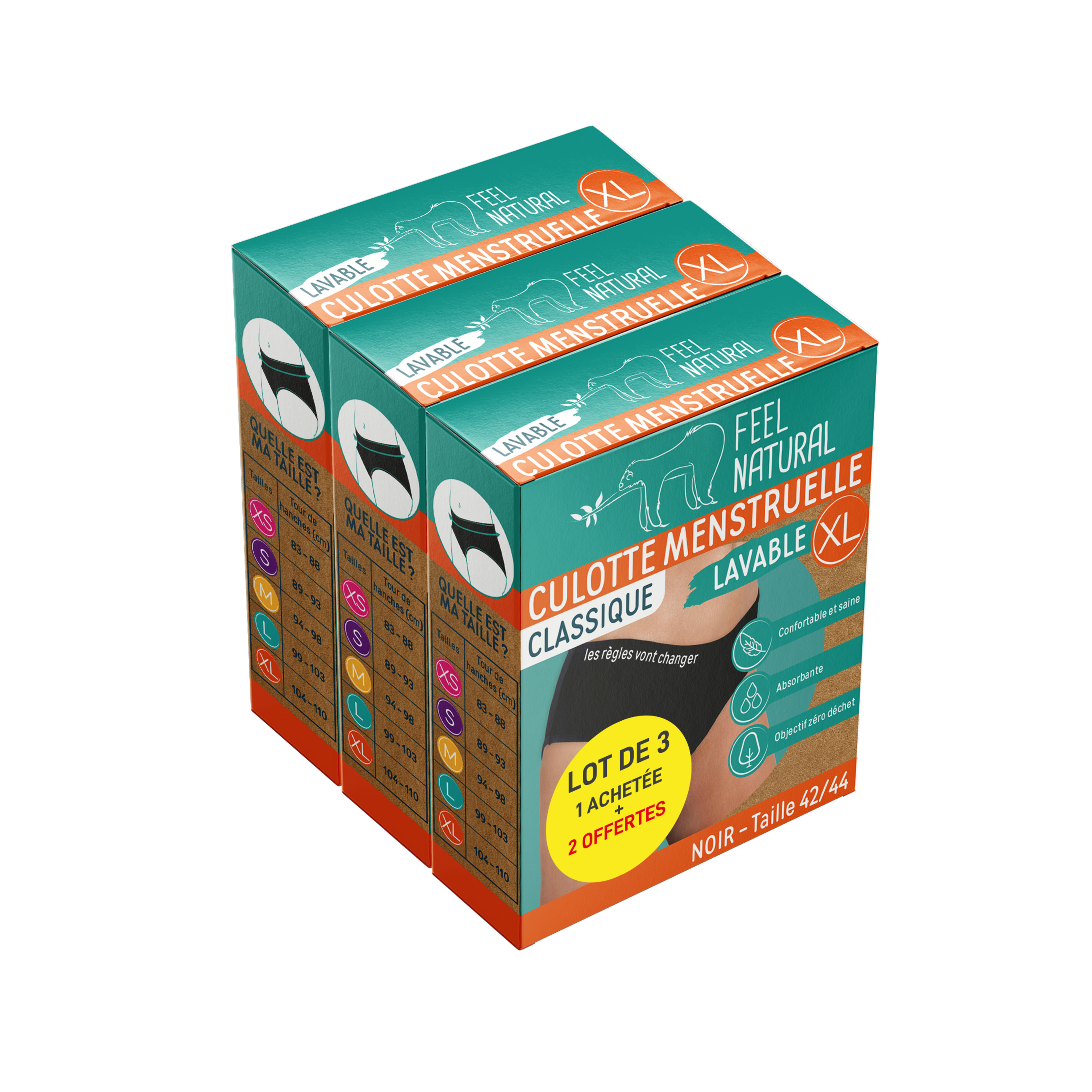 Promo Feel natural culotte menstruelle chez Auchan