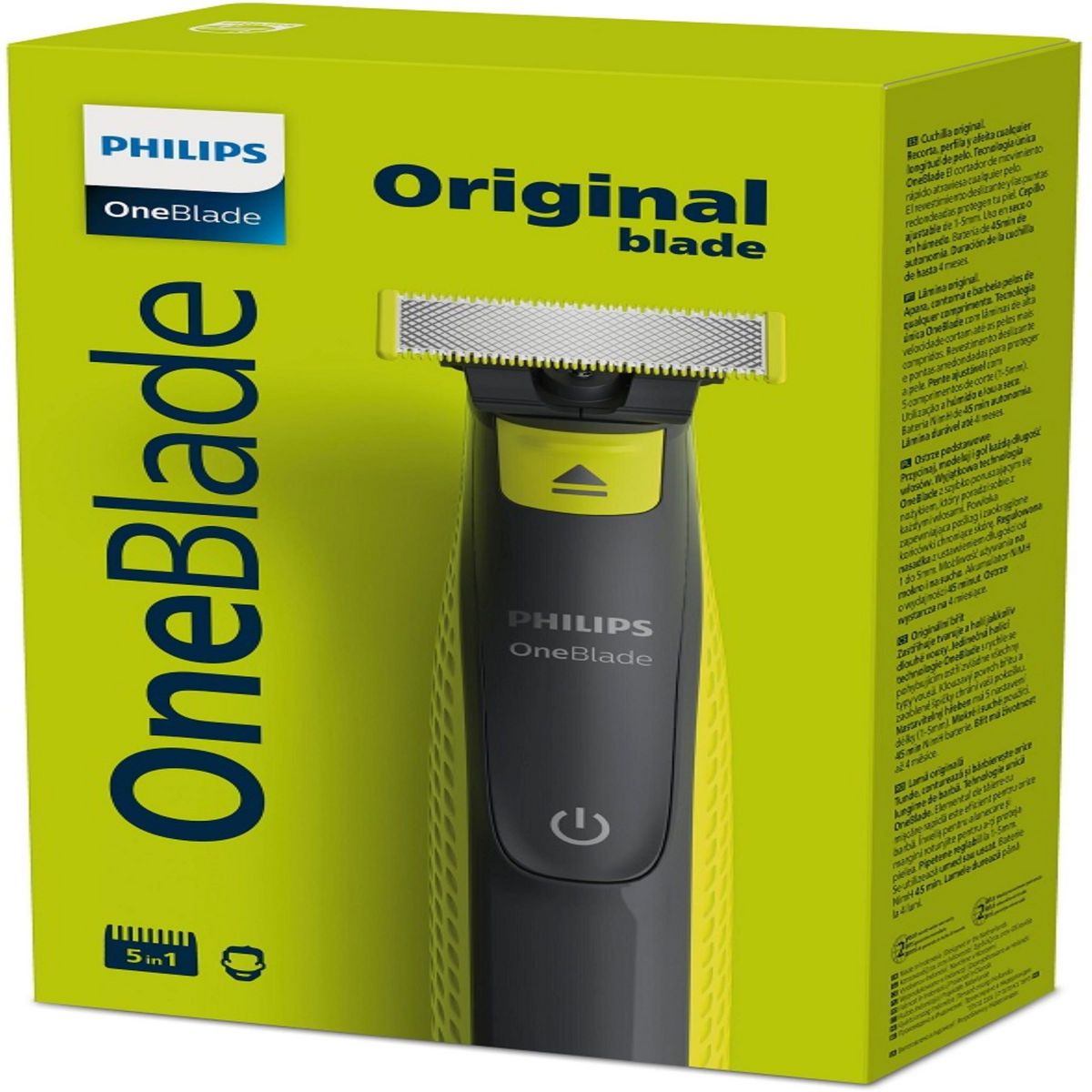 PHILIPS One Blade Rasoir électrique sabot réglable 5 en 1 1 rasoir pas ...