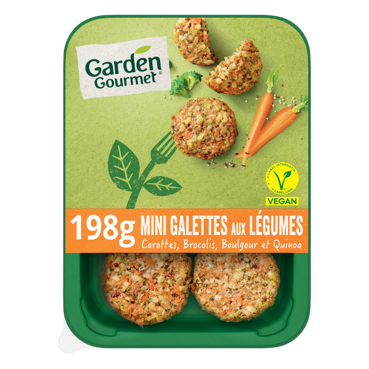 GARDEN GOURMET Végétal Mini galettes aux légumes 6 pièces 198g
