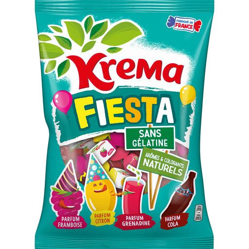 KREMA Fiesta assortiment de bonbons sans gélatine 580g pas cher 