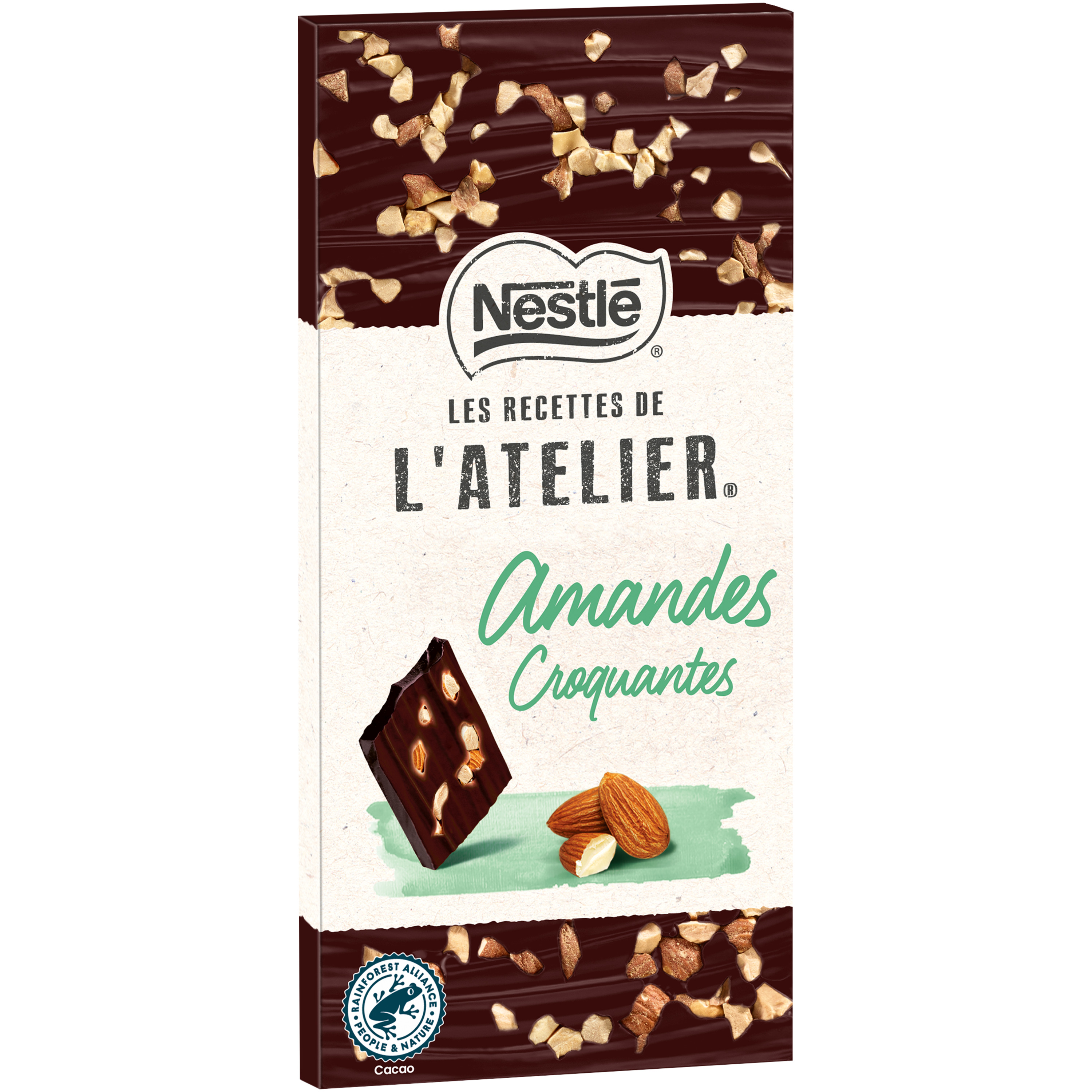 Nestlé Les Recettes de l'Atelier Chocolat noir myrtilles amandes et  noisettes