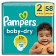 PAMPERS Baby-dry couches taille 2 (4-8kg) 58 couches