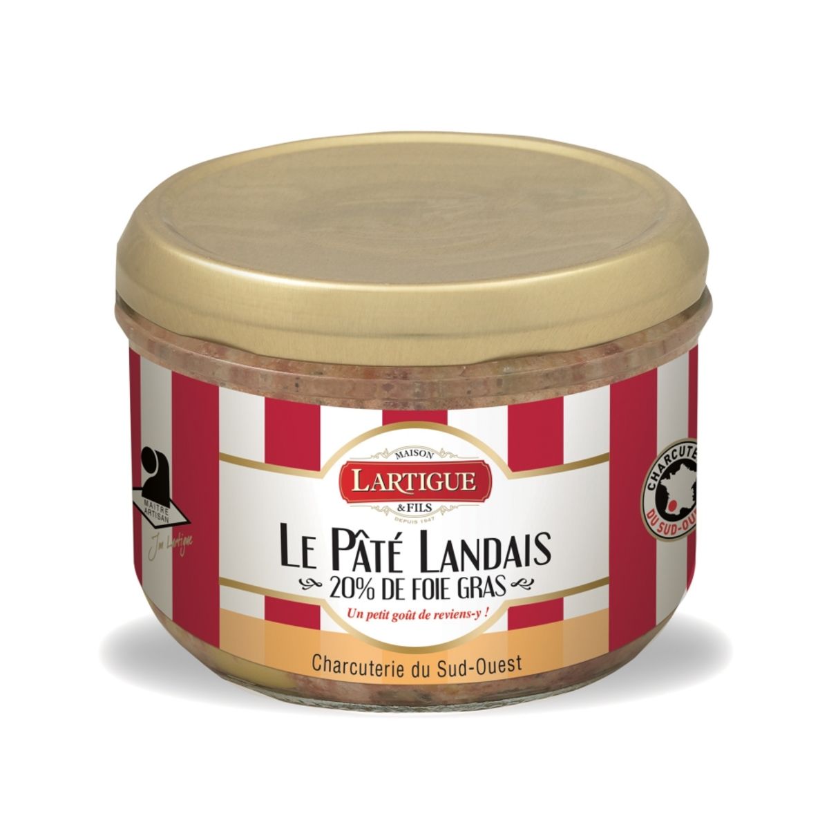 LARTIGUE Pâté Landais 20% de foie gras 180g