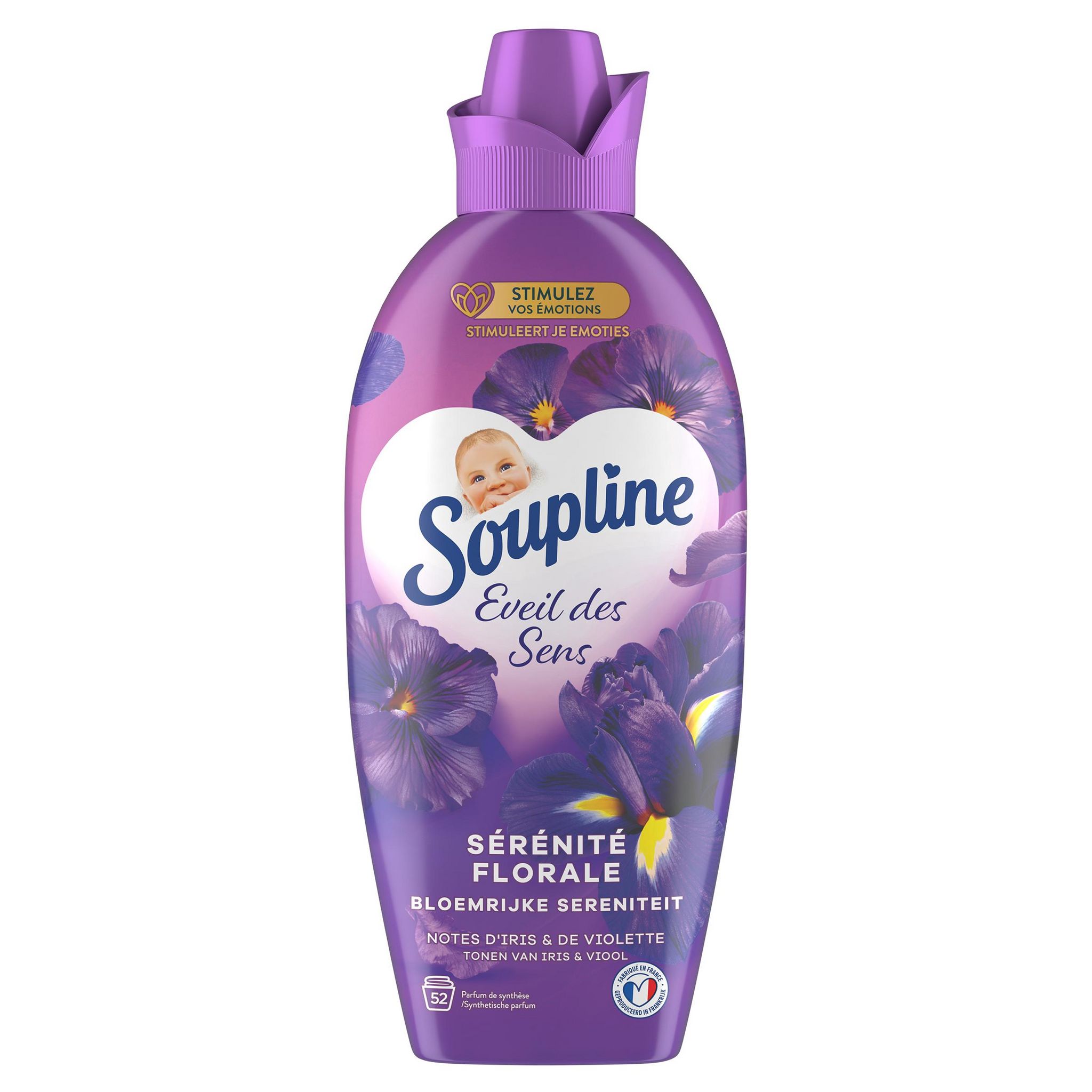 Soupline Adoucissant Textile Concentré Soin Complet 1,2L (lot de 3) 