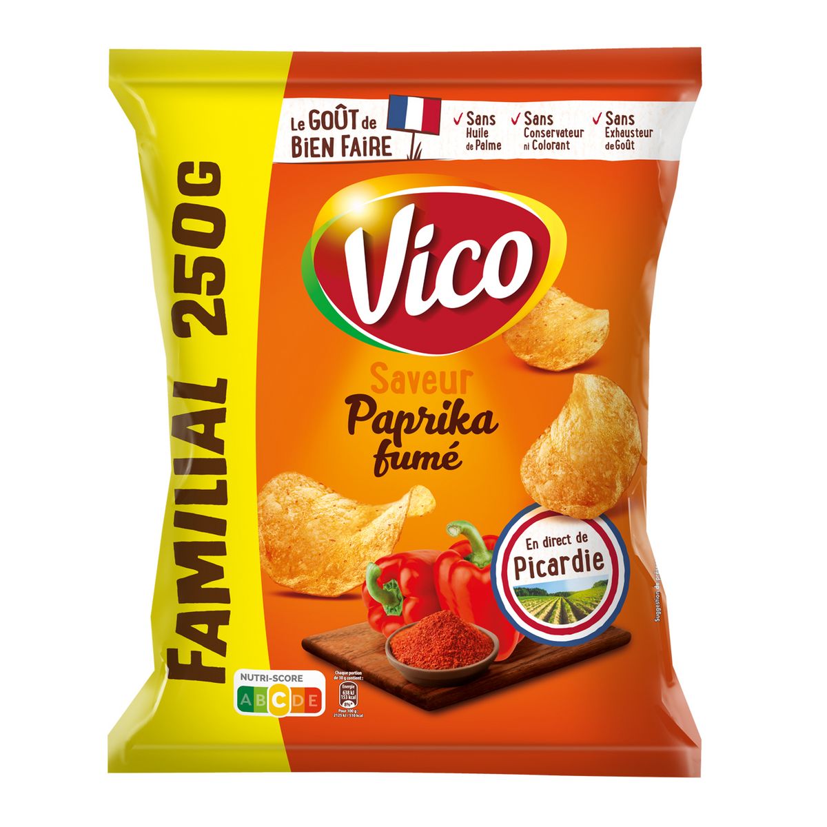 Chips nature VICO : les 6 sachets de 30 g à Prix Carrefour