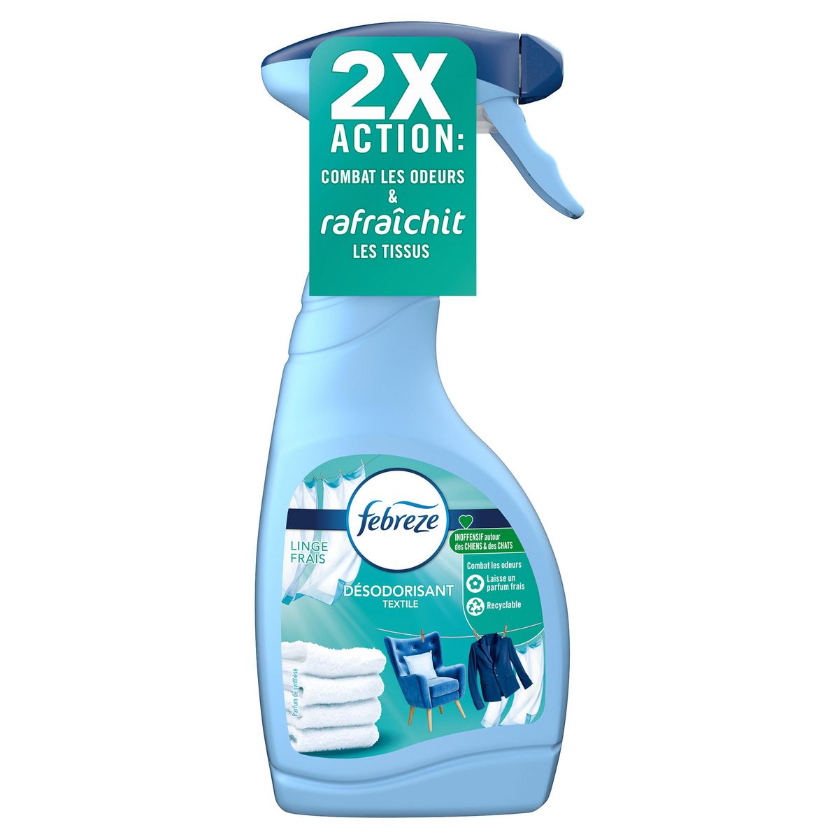 Febreze Spray Désodorisant Textile Anti-Allergènes 500 ml - Cdiscount Maison