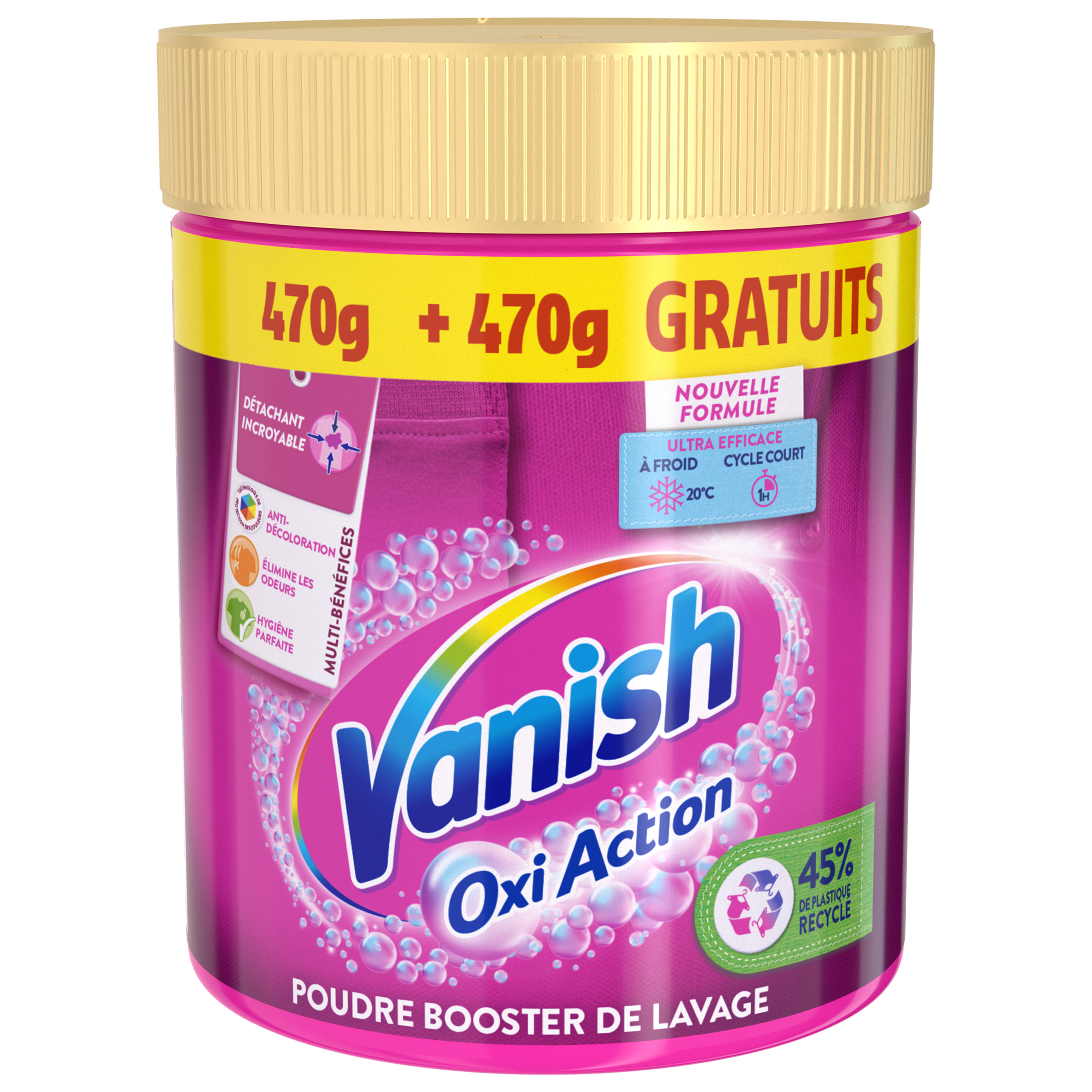 Vanish Oxi Action Booster de Blancheur - Détachant Textile