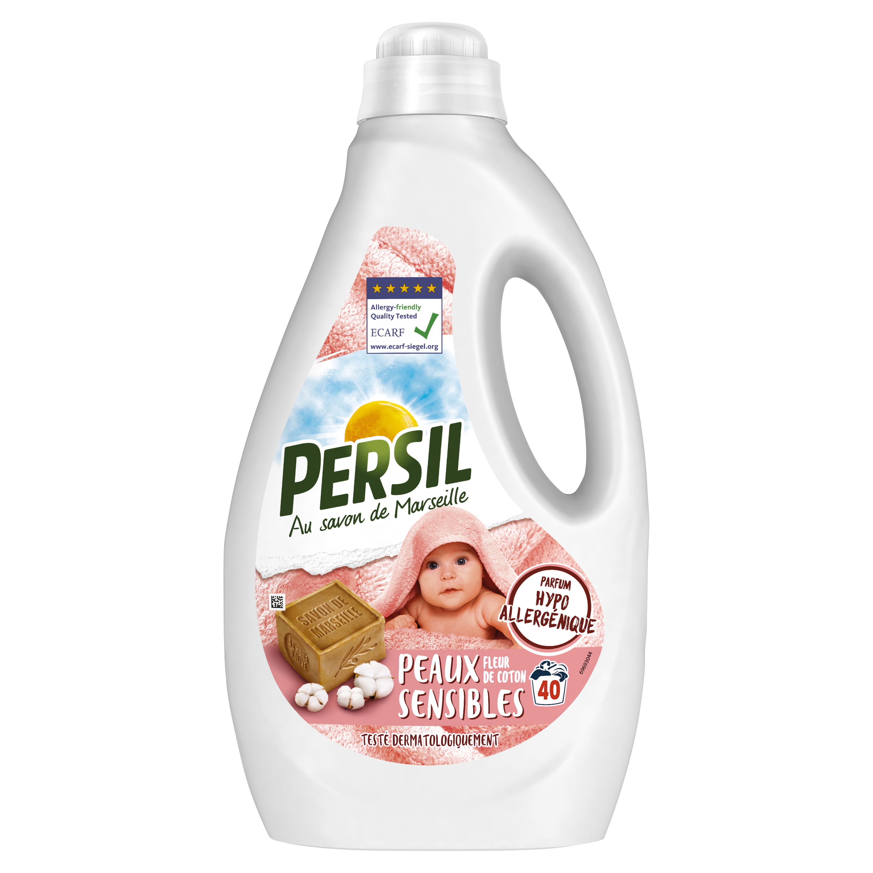 Persil Bouquet de Provence - 40 lavages - Flacon de lessive liquide au  savon de