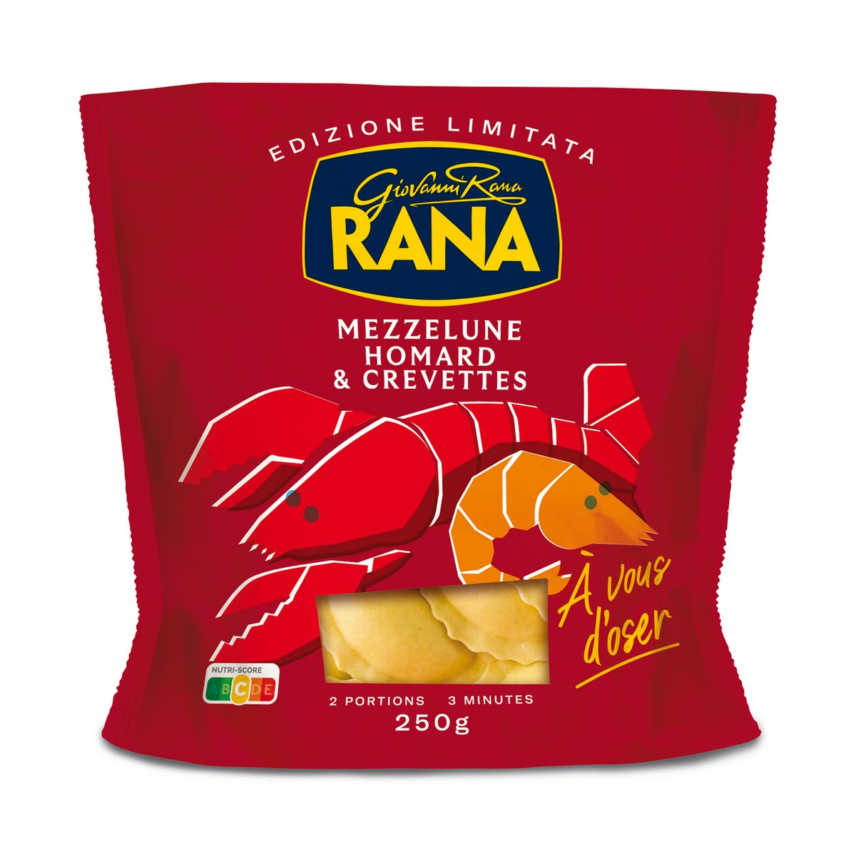 RANA Mezzelune crevettes, burrata & zeste de Citron - Limone di Sorrento IGP 2 portions 250g