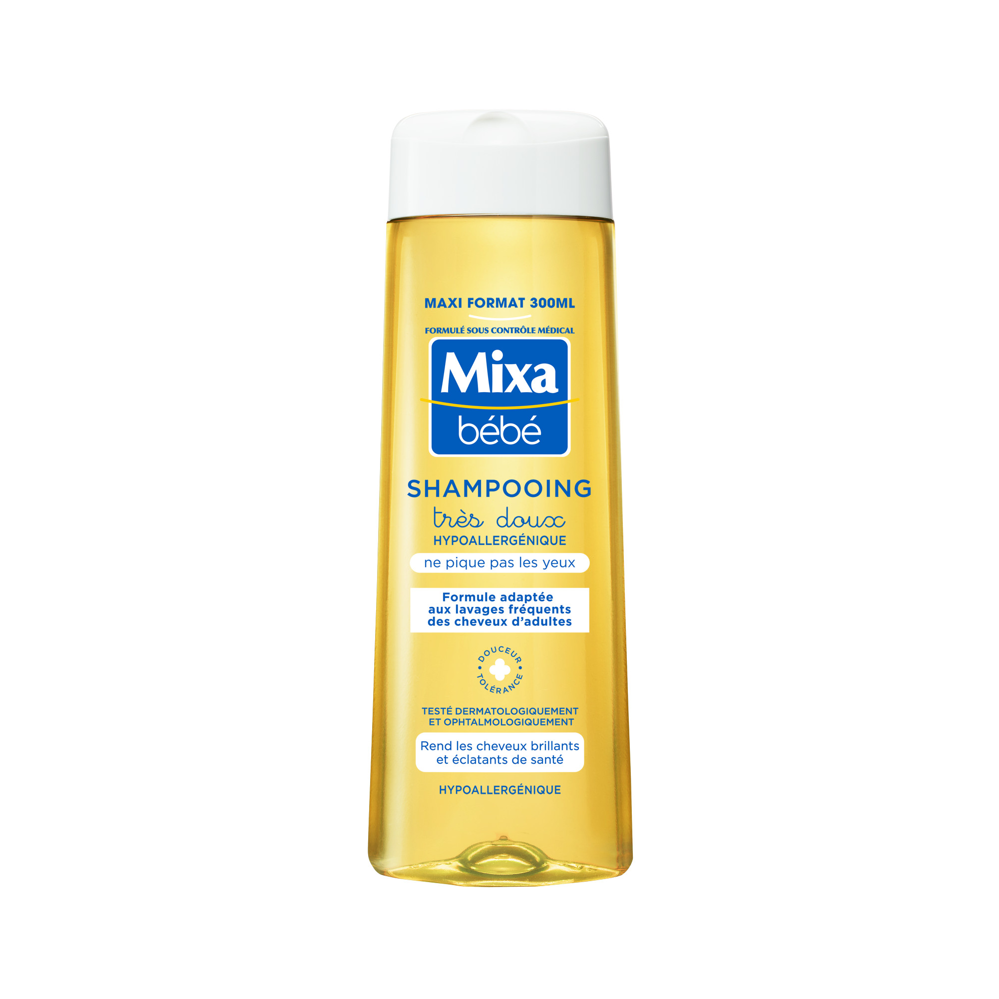 Mixa Bébé Shampooing Très Doux Hypoallergénique 250 ml - Lot de 3 :  : Bébé et Puériculture