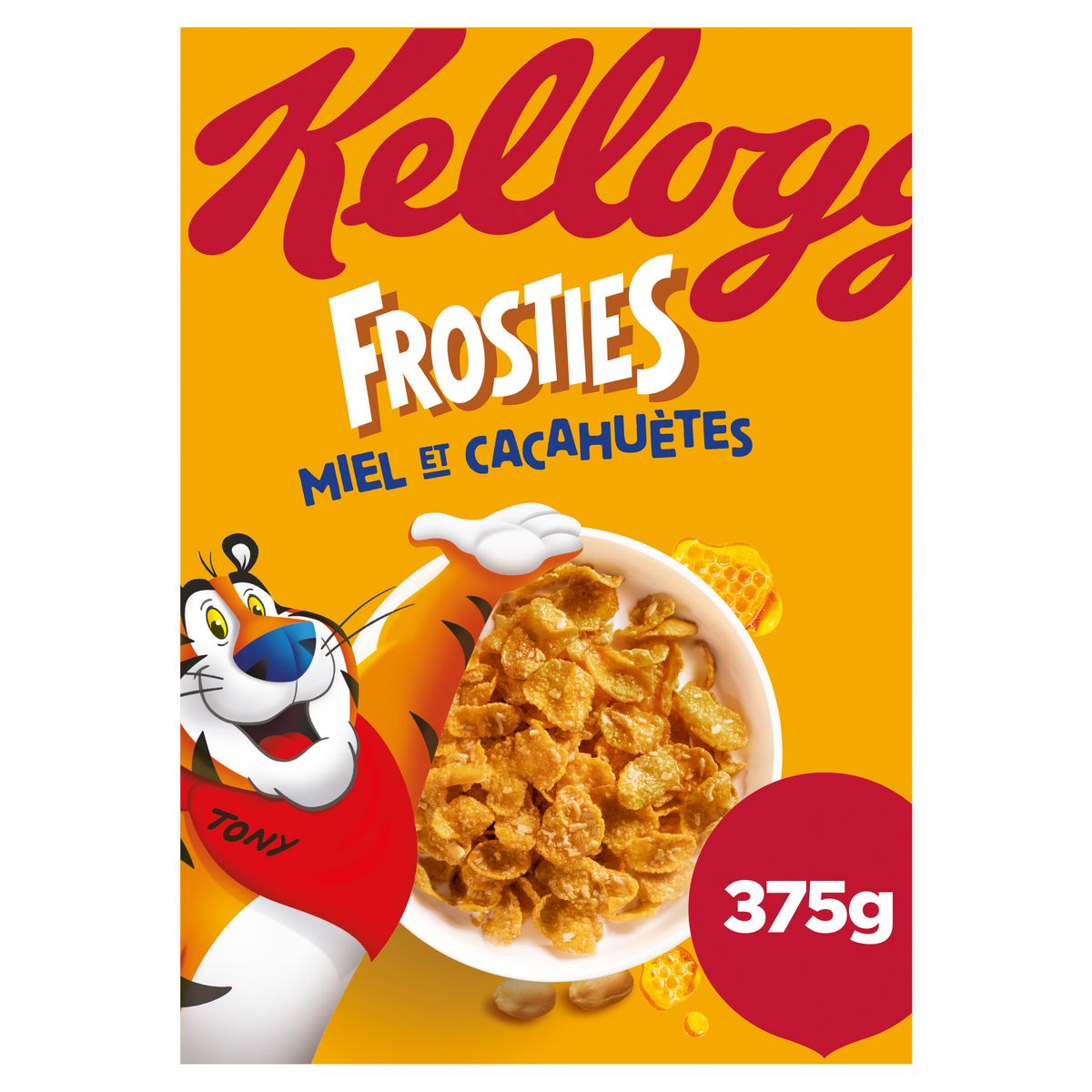 KELLOGG'S Céréales Frosties miel et cacahuètes 375g