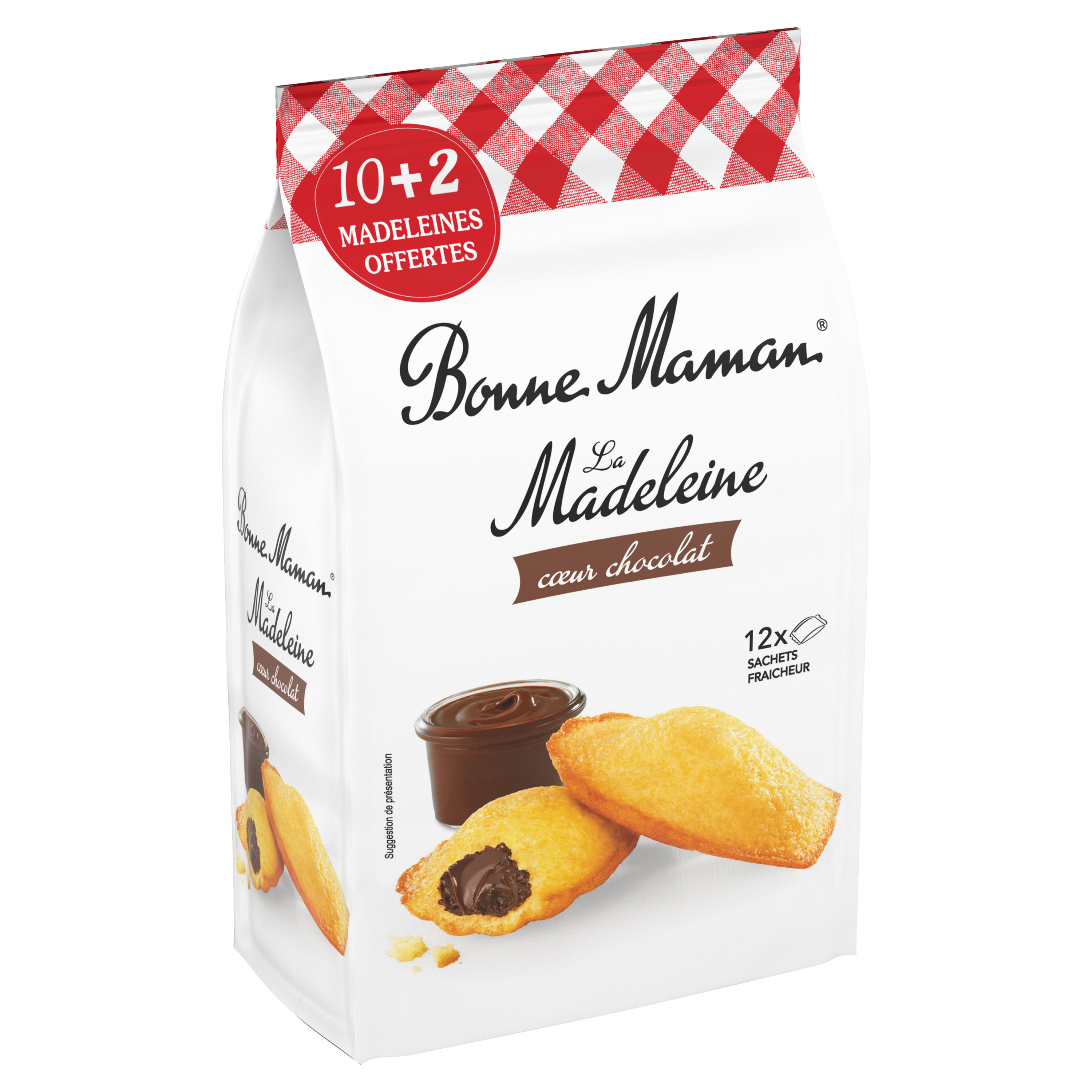 ST MICHEL Madeleines moelleuses, sachets individuels 24 madeleines 600g pas  cher 