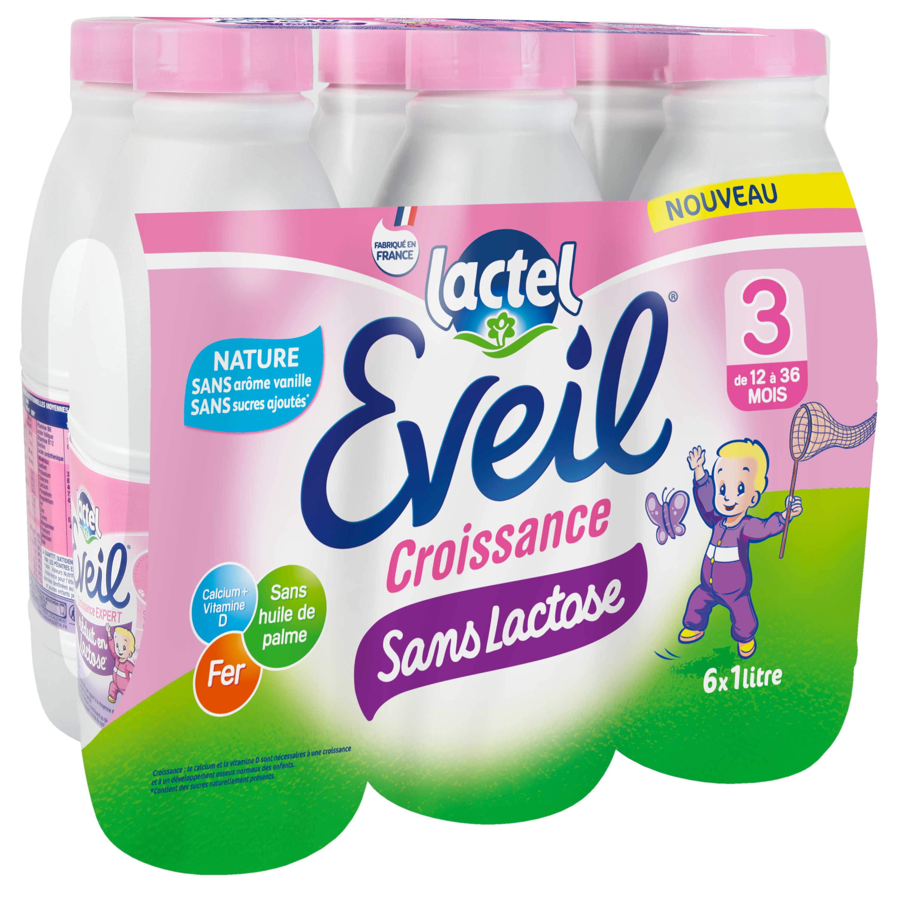 Lait sans lactose LACTEL 6x1l sur