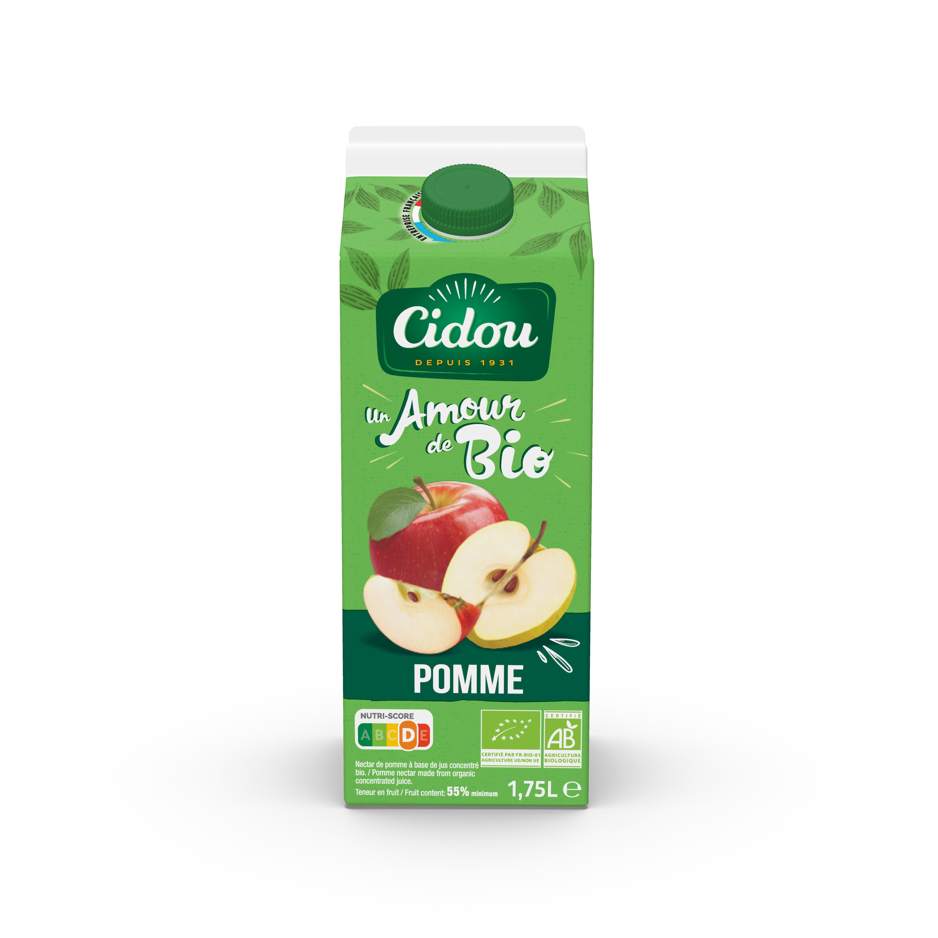 Livraison à domicile Pressade Nectar de pomme bio, 1.5L