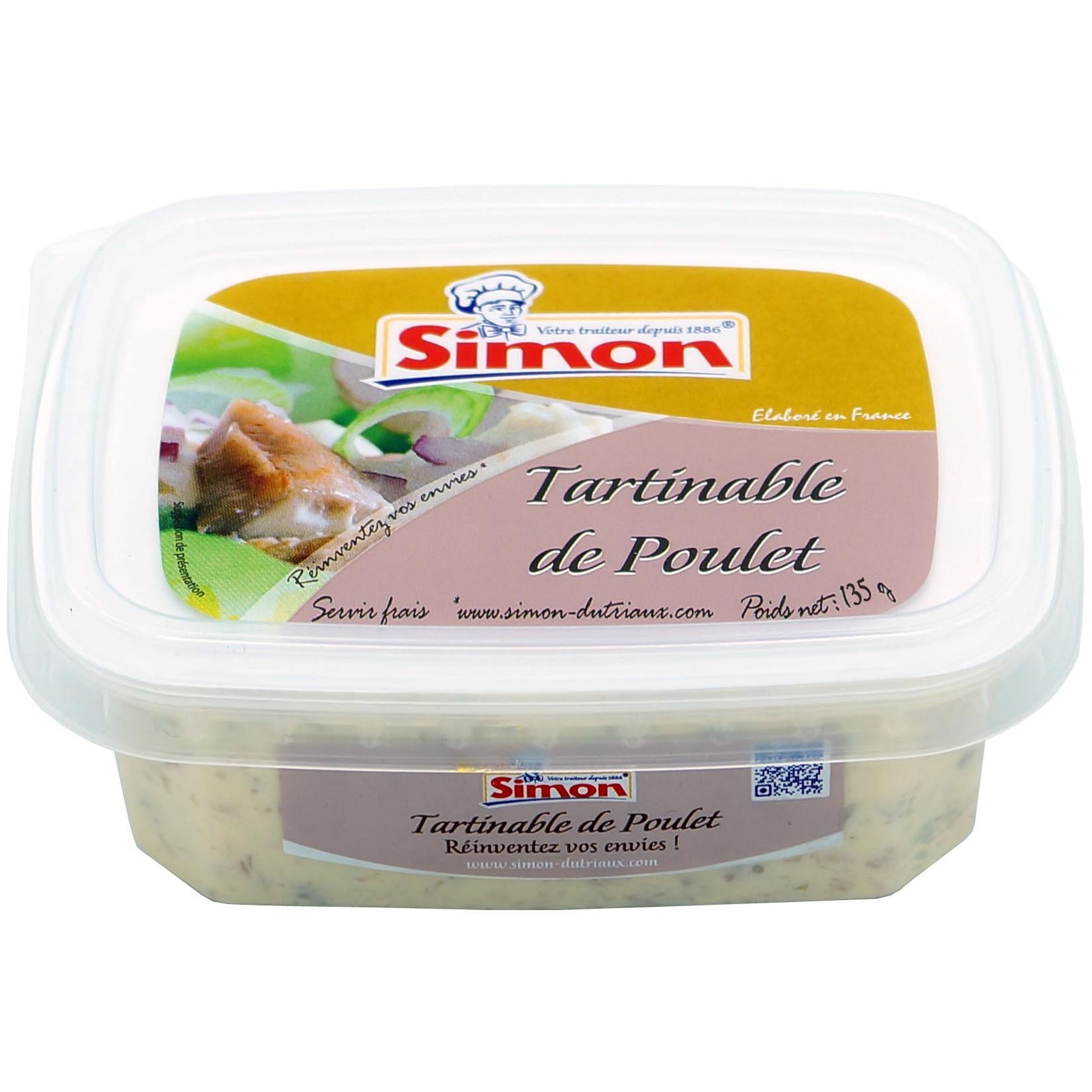 Tartinable de Surimi et Crabe 5 % - 135g - Tartinable de surimi - Simon  Dutriaux