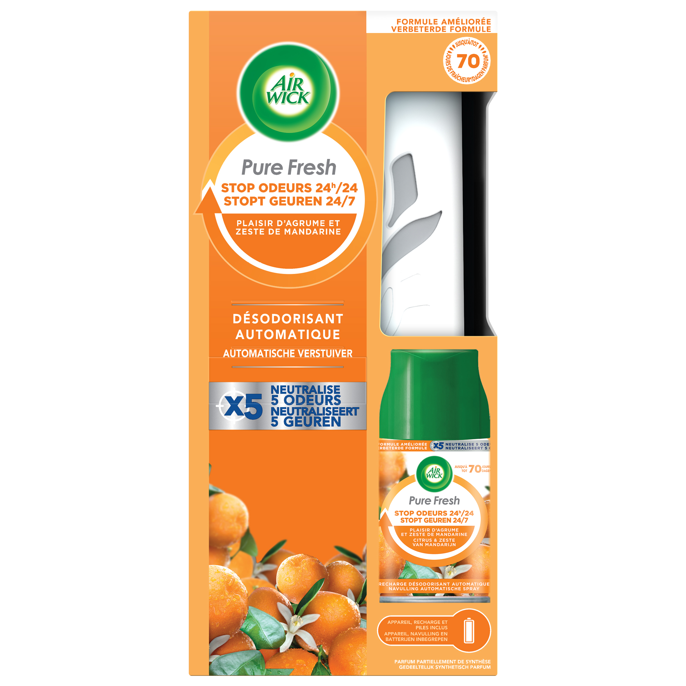 Auchan recharge eaux fraiches diffuseur automatique 250ml