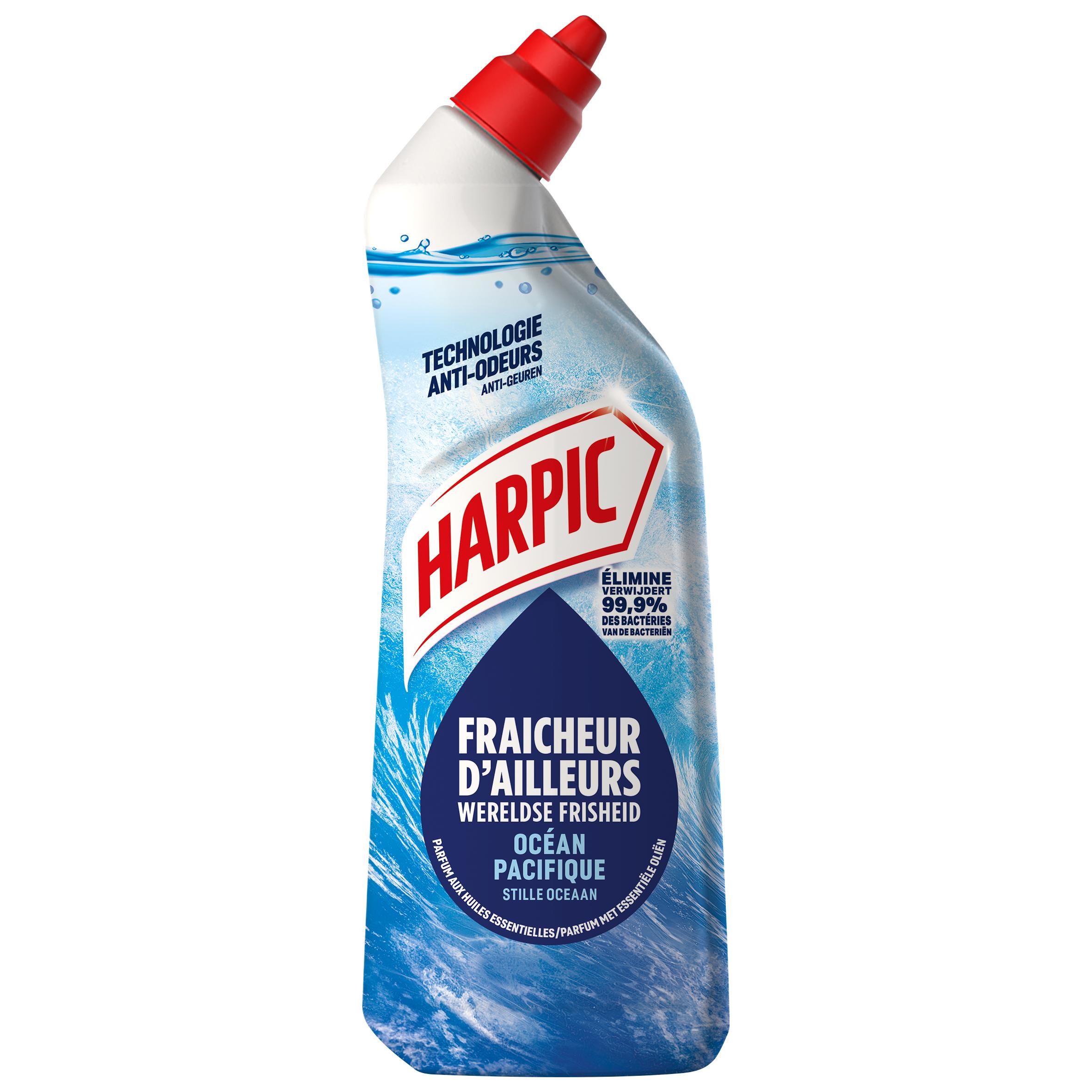 Acheter Harpic Gel WC fraîcheur d'ailleurs océan Pacifique, 750ml