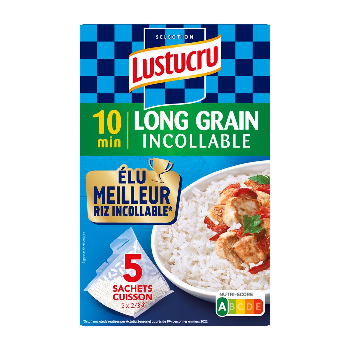 Riz long grain - sachet cuisson 500g